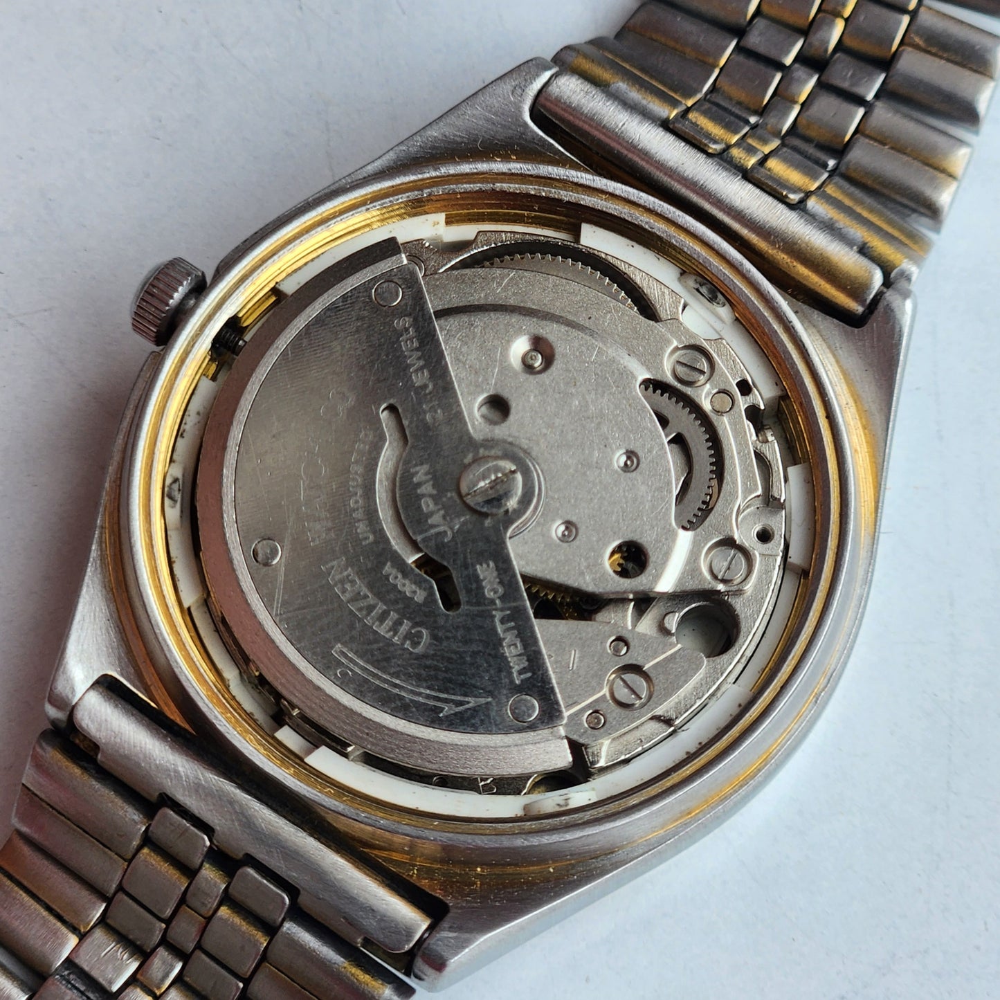 Vintage 1979 Original Citizen Automatic 8200 Brown Face 21 Jewels Day-Date Japanese Men's Wrist Watch IN24