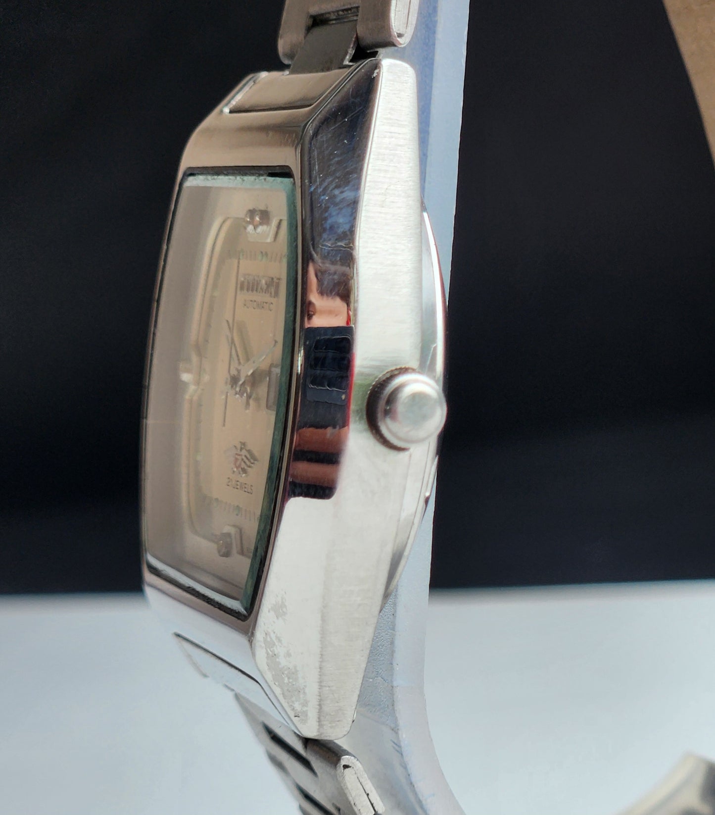 Vintage 1992 Original Citizen Automatic 8200 Silver Face 21 Jewels Day-Date Japanese Men's Wrist Watch IN25