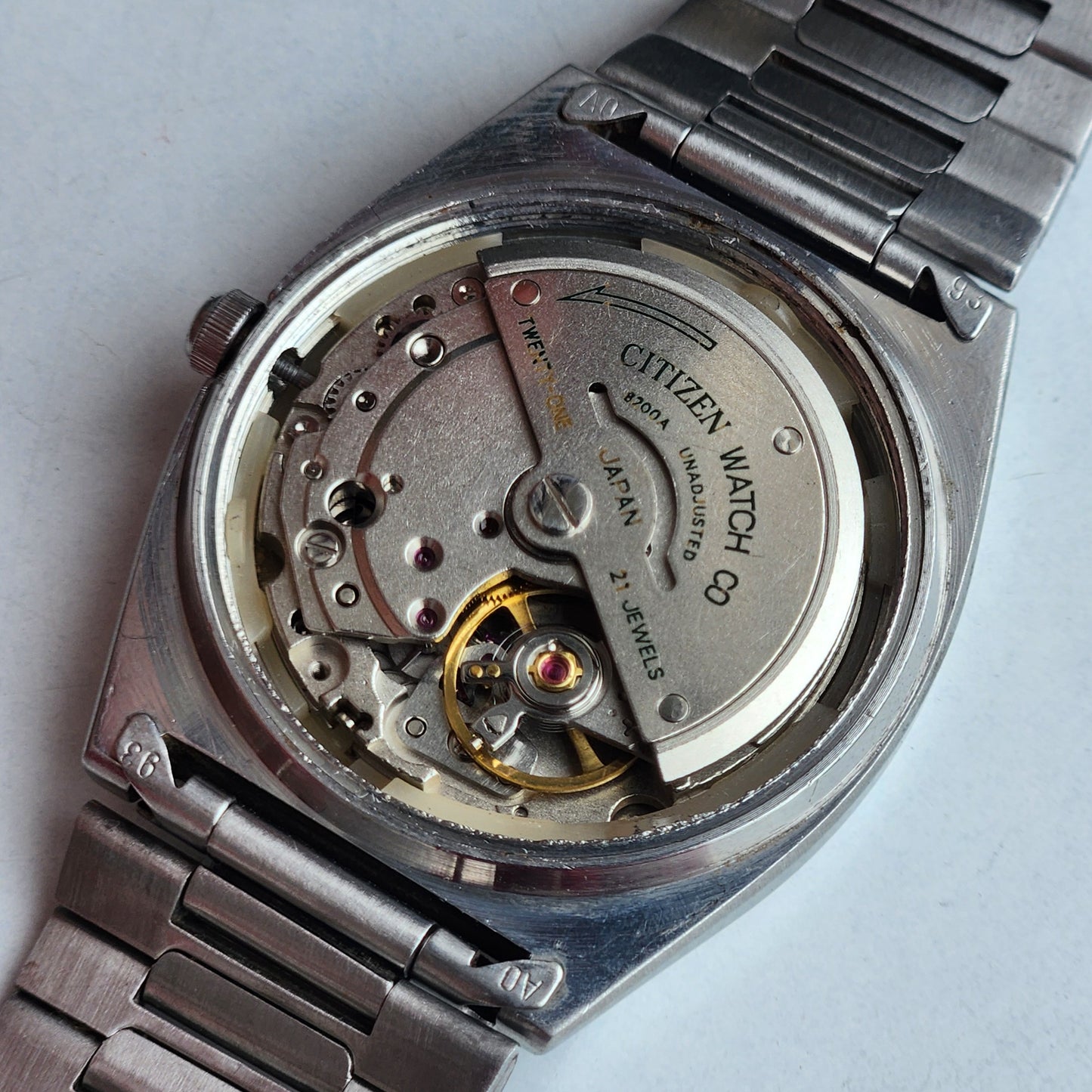Vintage 1992 Original Citizen Automatic 8200 Silver Face 21 Jewels Day-Date Japanese Men's Wrist Watch IN25