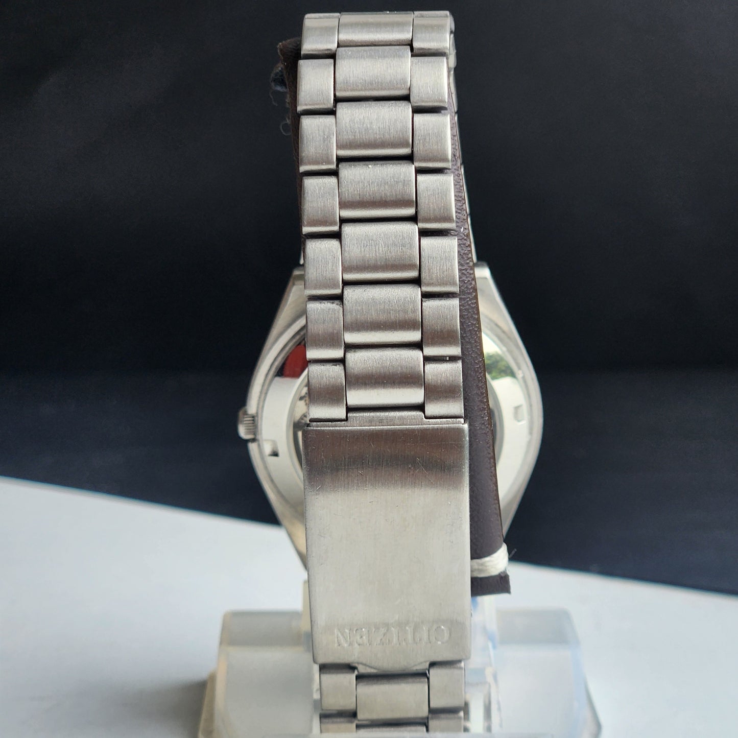 Vintage Original Citizen Automatic 8200 Golden Face 21 Jewels With Exhibition Back Day-Date Japanese Men's Wrist Watch IN33