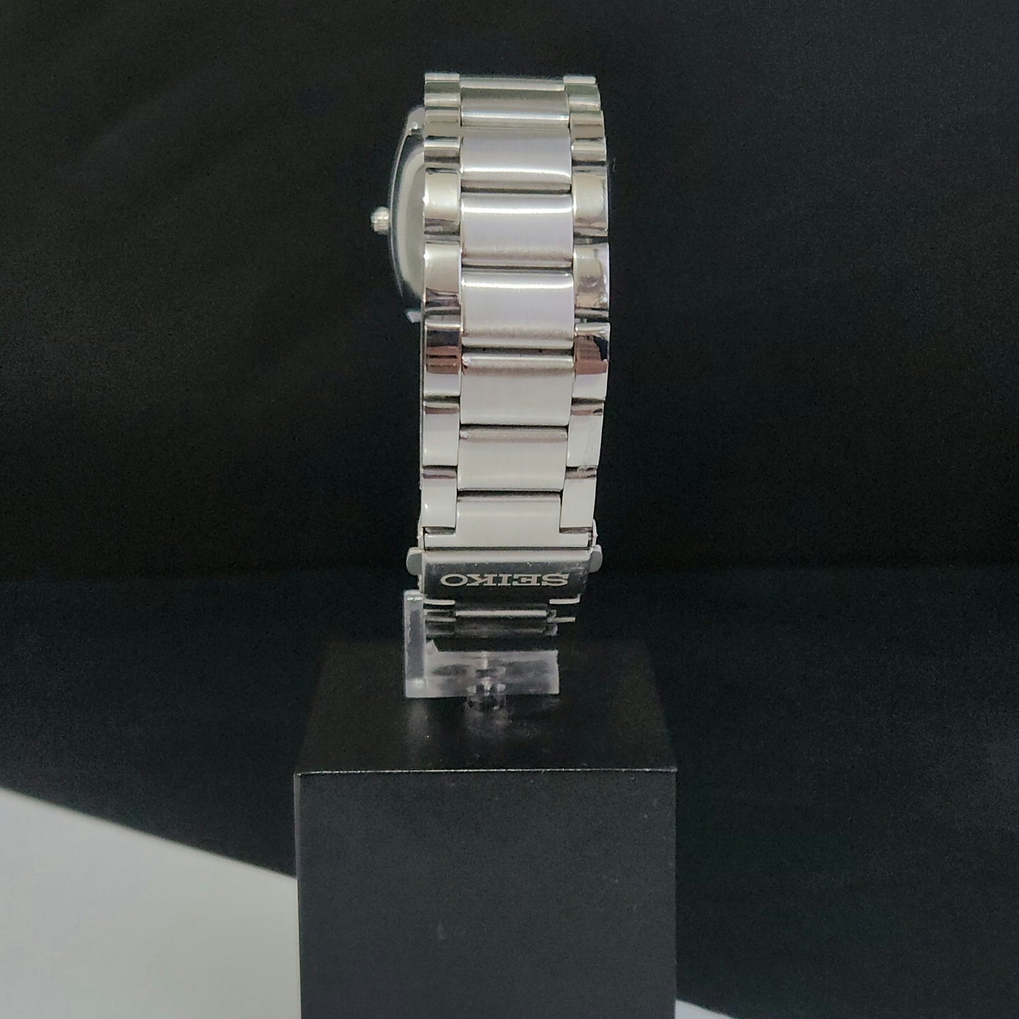 MOD Seiko Slim Barrel Quartz White Face Bracelet Men's Wrist Watch J96