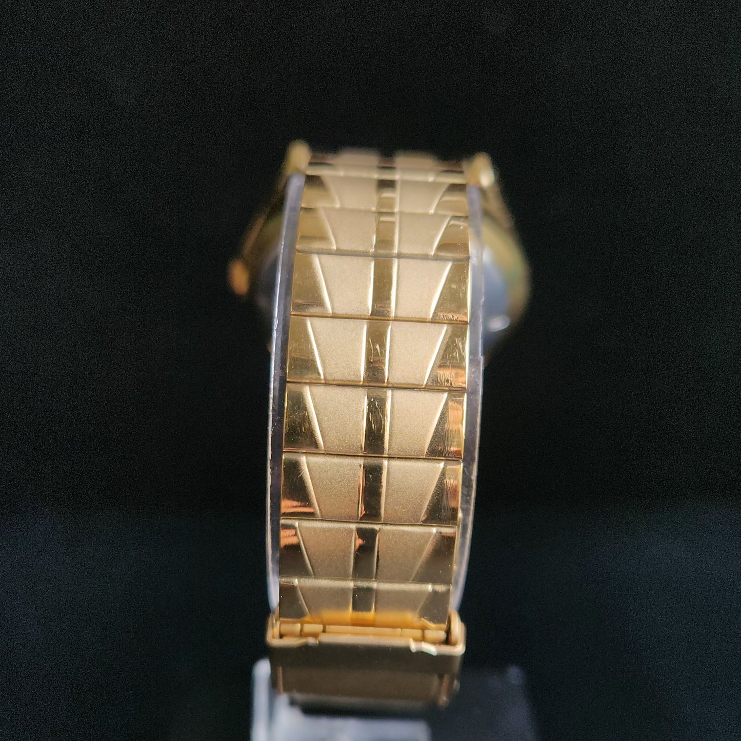 Vintage MOD Seiko 5 Gold Plated Automatic 17 Jewels Cal. 6309 Black Face Men's Wrist Watch S141