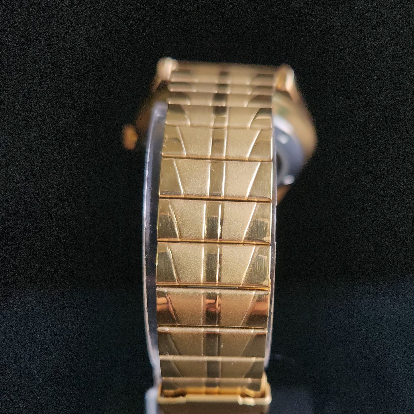 Vintage MOD Seiko 5 Gold Plated Automatic 17 Jewels Cal. 6309 Black Face Men's Wrist Watch S137