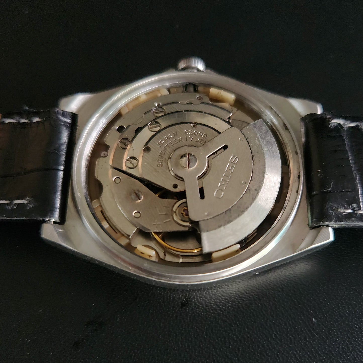 Vintage 1980 Original Seiko 5 Automatic 6309-7270 Grey face 17 Jewels Day-Date Japanese Men's Wrist Watch OG19