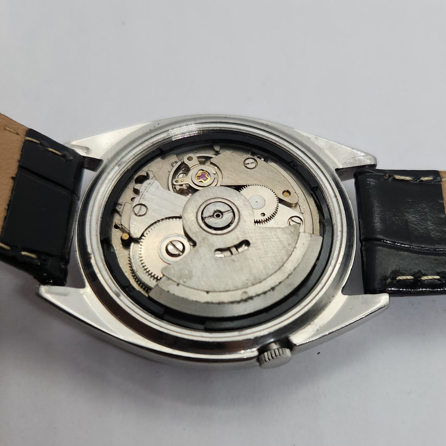 Vintage 1980 Original Seiko 5 Automatic 7009-3040 silver face 17 Jewels Day-Date Japanese Men's Wrist Watch OG71