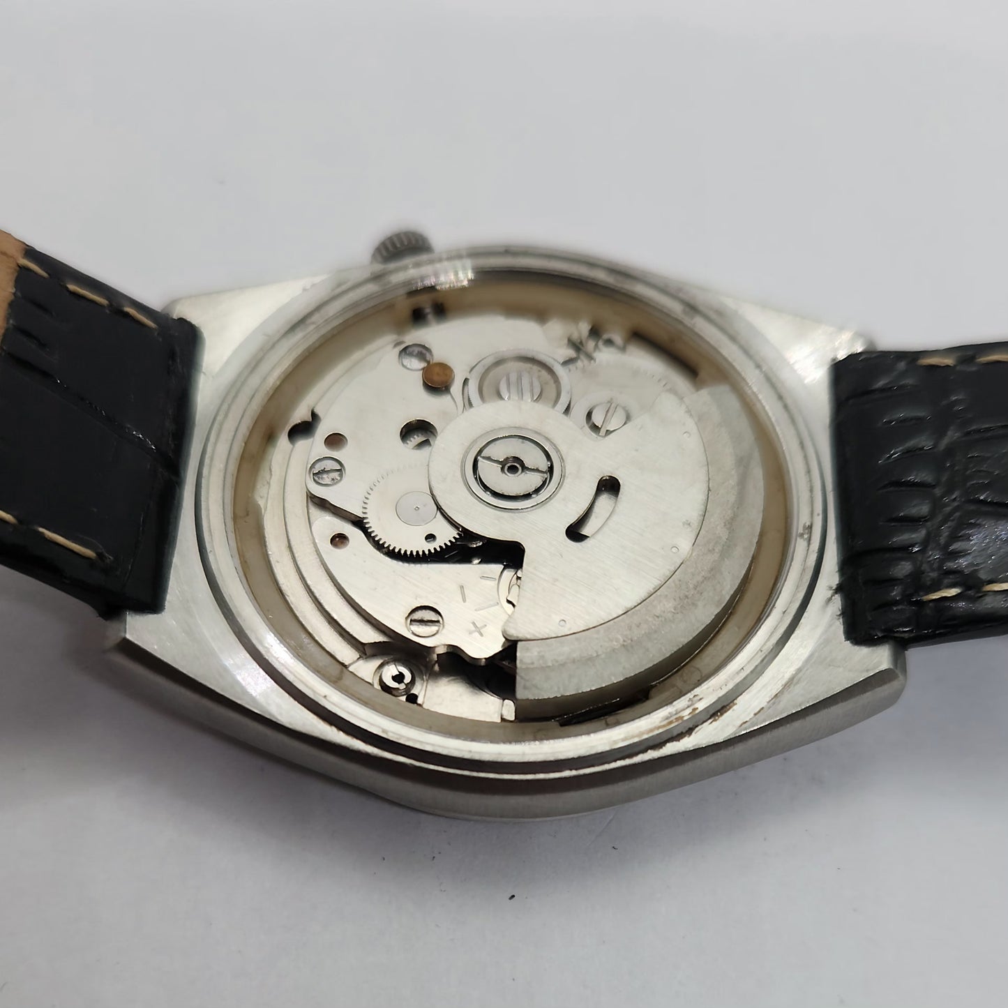 Vintage 1980 Original Seiko 5 Automatic 7009-8820 Grey face 17 Jewels Day-Date Japanese Men's Wrist Watch OG76