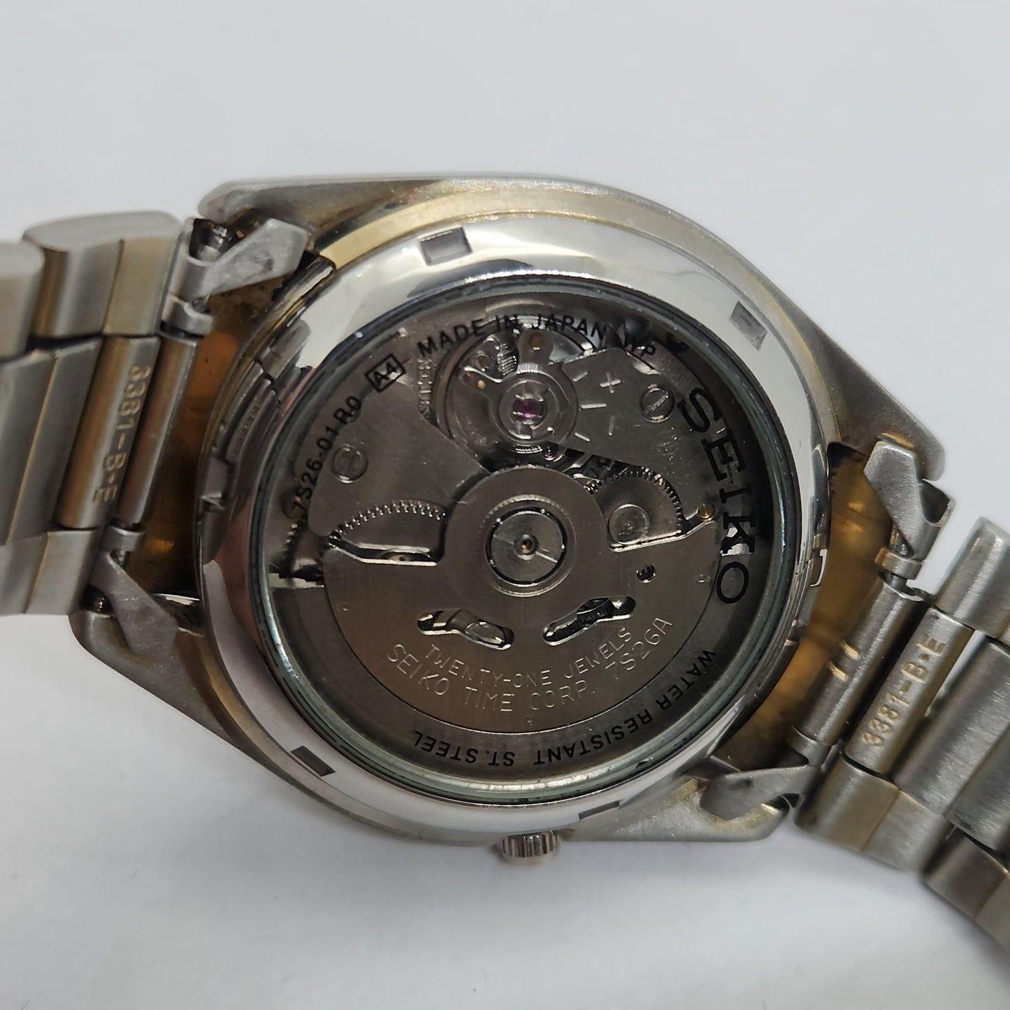 Vintage 1980 Original Seiko 5 Automatic 7s26-01R0 Golden face 21 Jewels Day-Date Japanese Men's Wrist Watch OG109