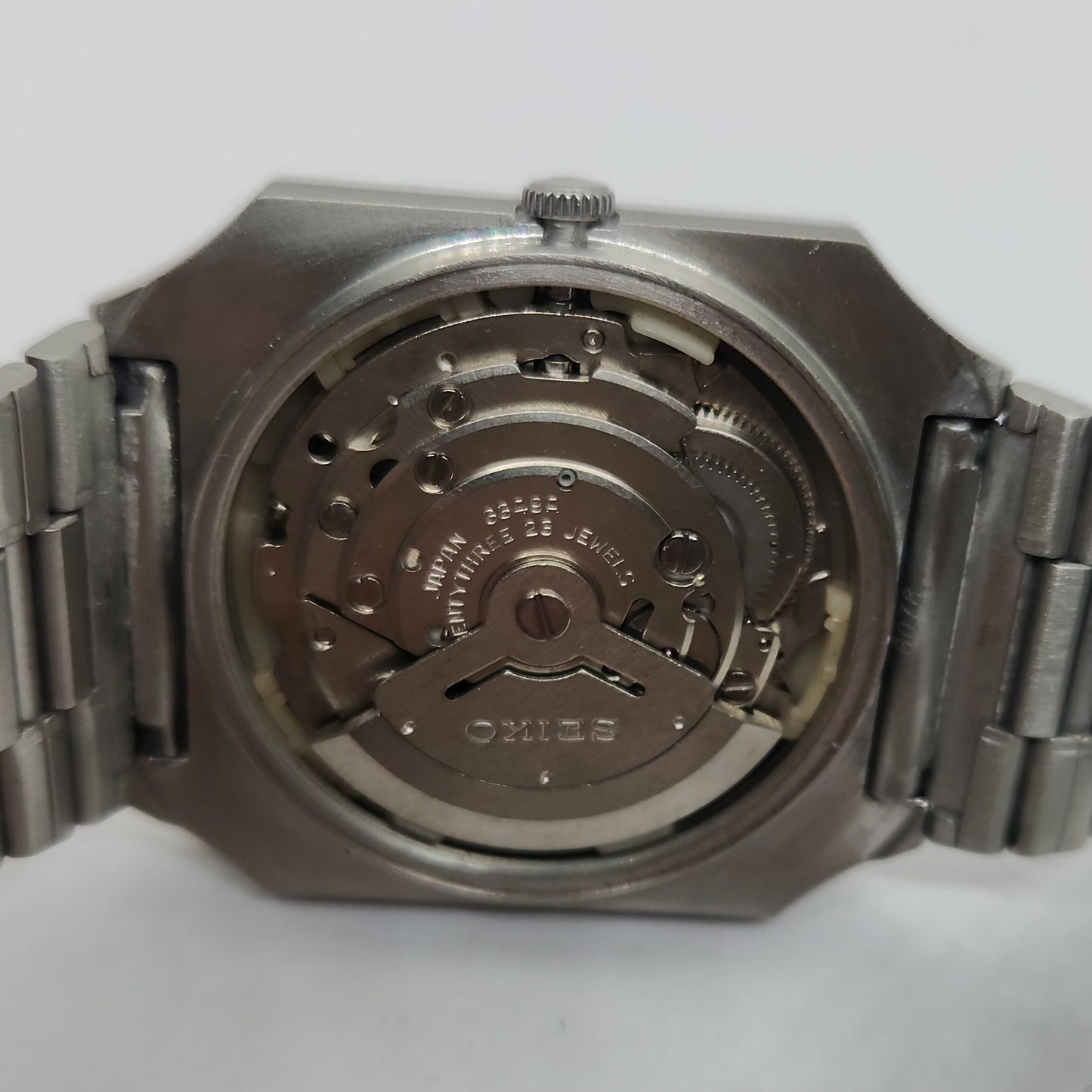 Vintage 1980 Original Seiko 5 Automatic 6349-5230 Black face 23 Jewels Day-Date Japanese Men's Wrist Watch OG199