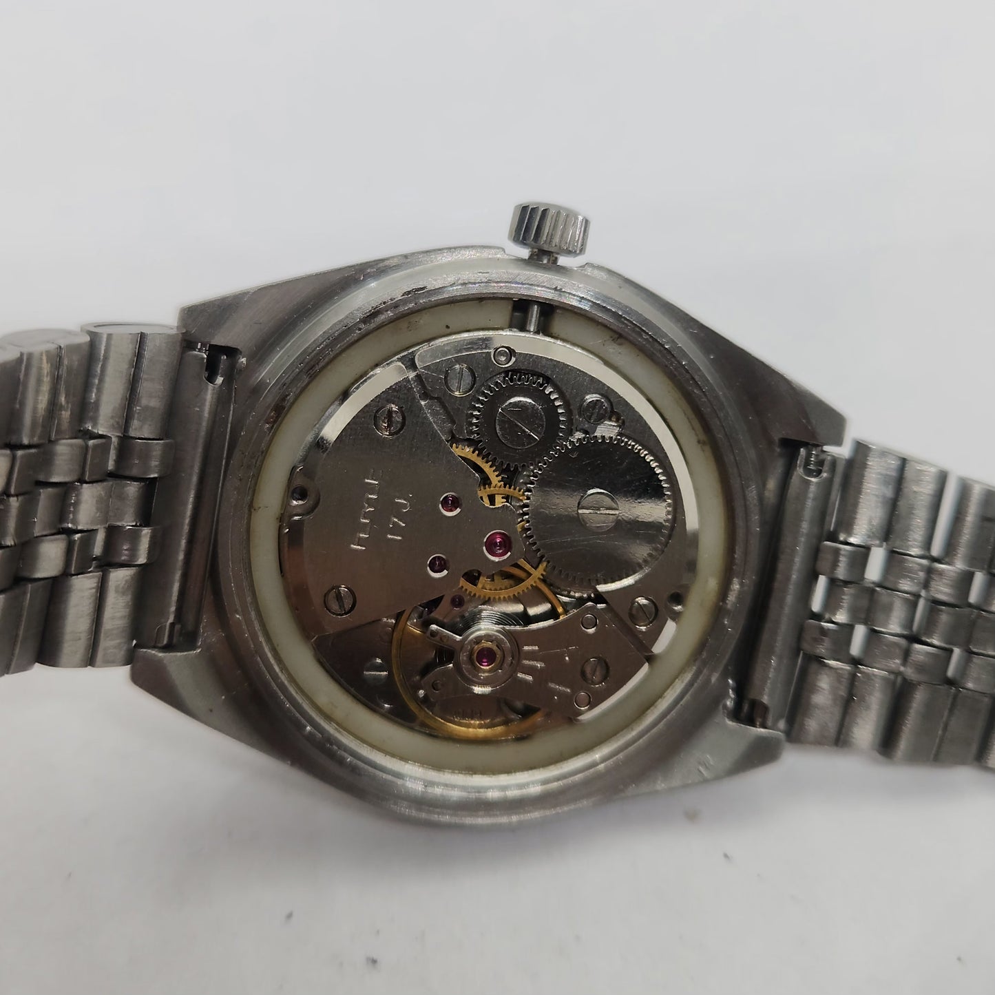 Vintage Original HMT Tareeq Hand Winding 17 Jewels Black Face Jubilee Bracelet Men's Wrist Watch OG231