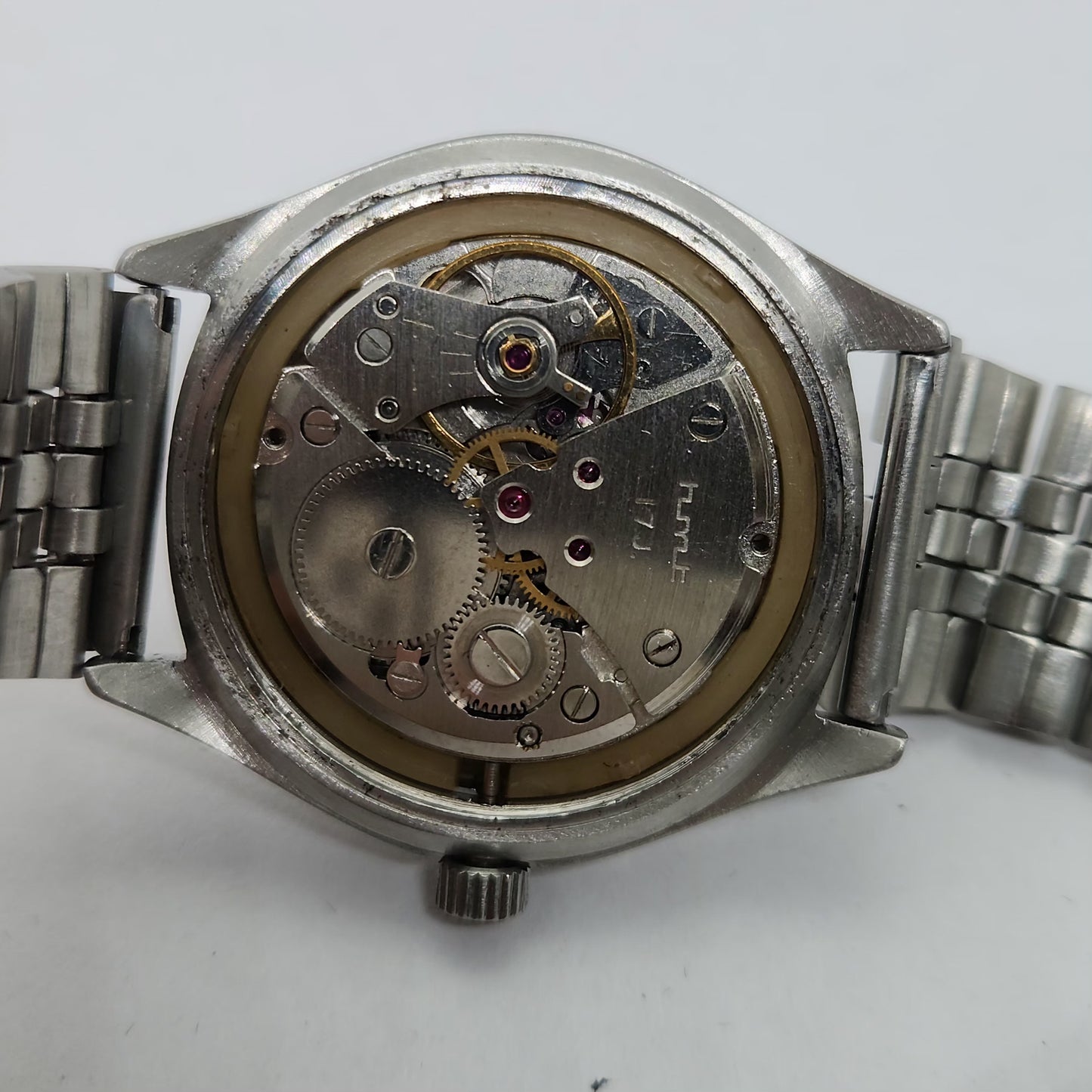 Vintage Original HMT Kohinoor Hand Winding 17 Jewels White Face Men's Wrist Watch OG271