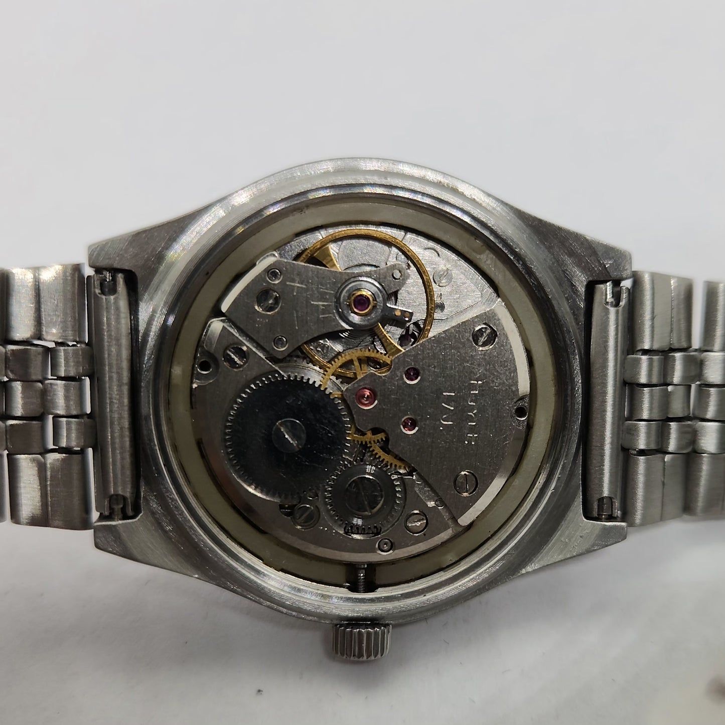 Vintage Original HMT Sandeep Hand Winding 17 Jewels Black Face Men's Wrist Watch OG275