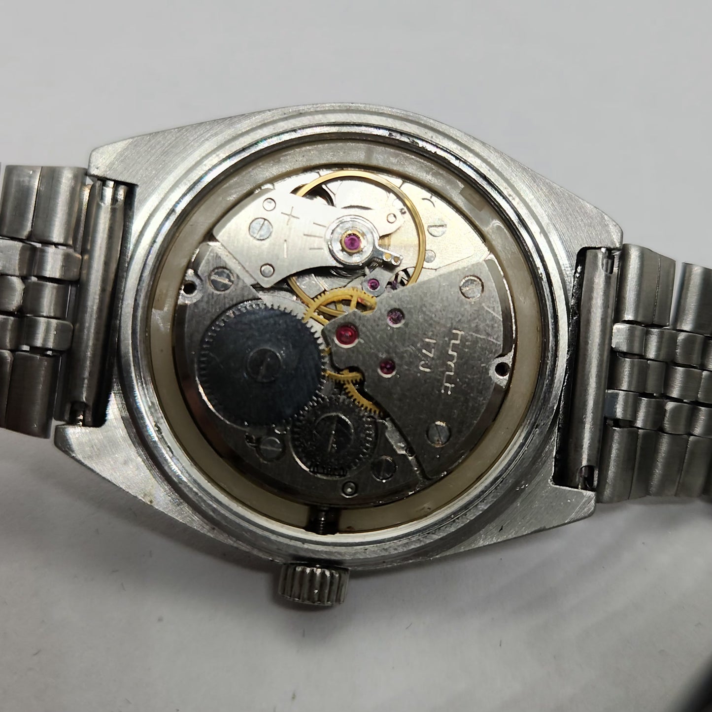 Vintage Original HMT Shreyas Hand Winding 17 Jewels Silver Face Men's Wrist Watch OG279