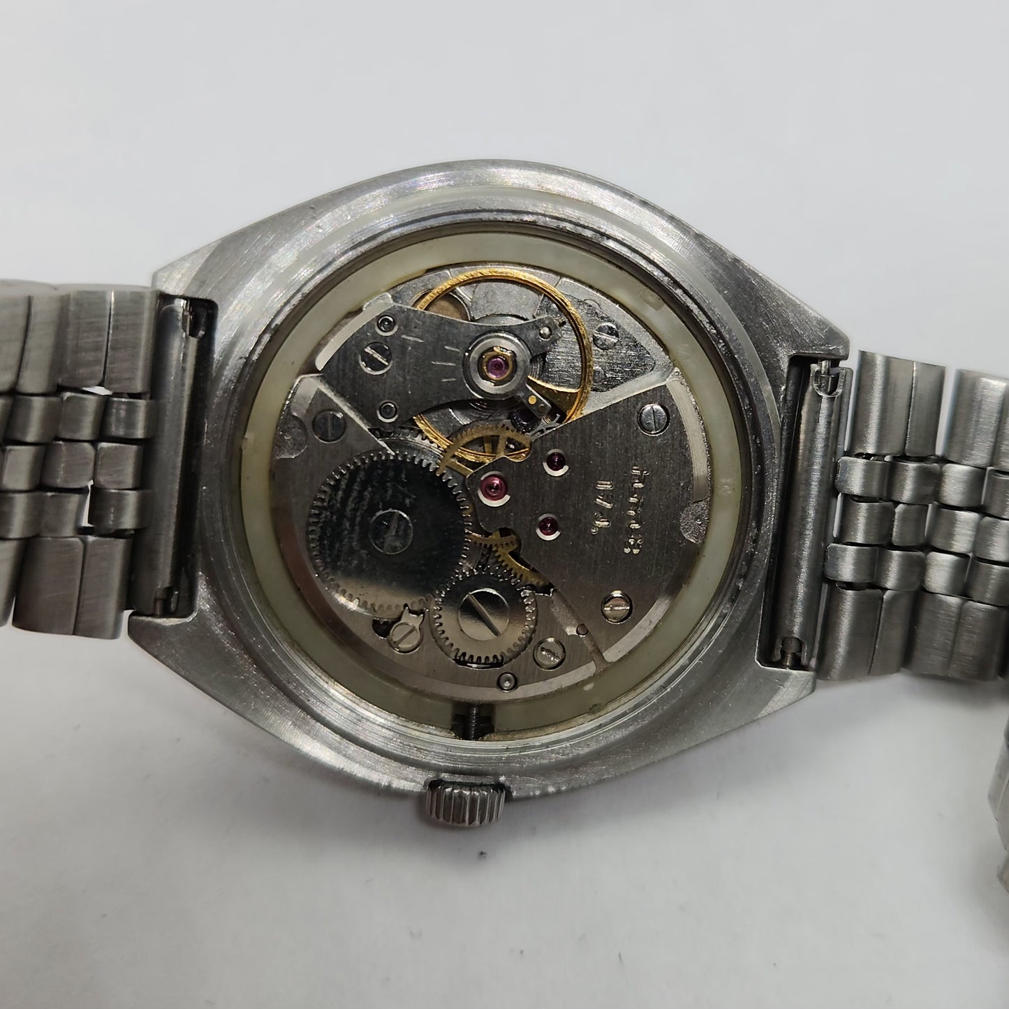 Vintage Original HMT Maurya Hand Winding 17 Jewels Gold Face Men's Wrist Watch OG282