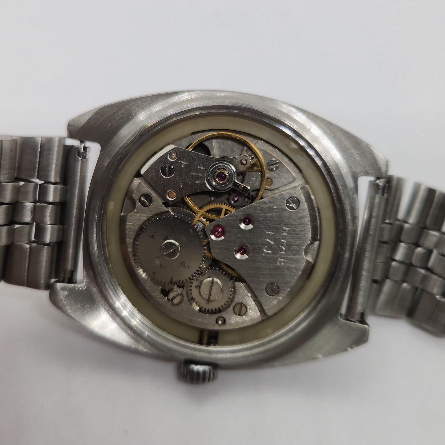 Vintage Original HMT Vijay Hand Winding 17 Jewels Black Face Men's Wrist Watch OG286