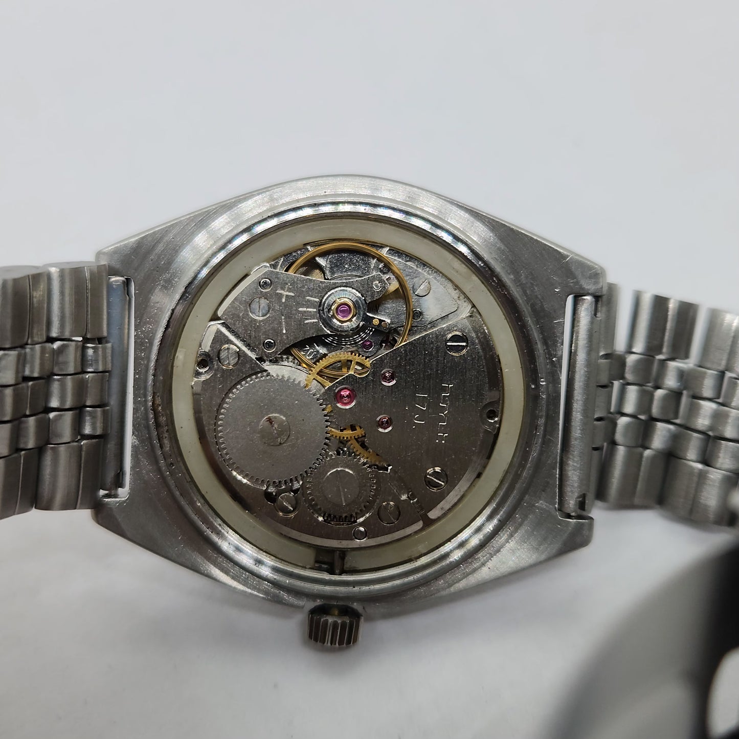 Vintage Original HMT Sandeep Hand Winding 17 Jewels Black Face Men's Wrist Watch OG288