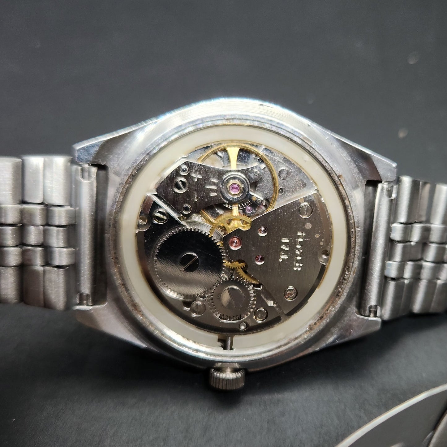 Vintage Original HMT Rohit Hand Winding 17 Jewels Off White Face Men's Wrist Watch OG296