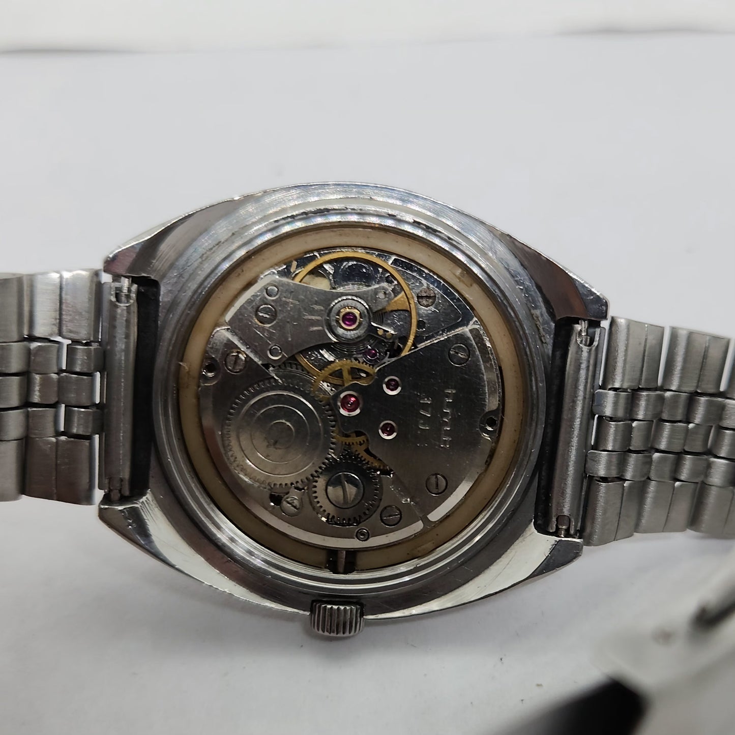 Vintage Original HMT Chethan Hand Winding 17 Jewels Gold Face Men's Wrist Watch OG303