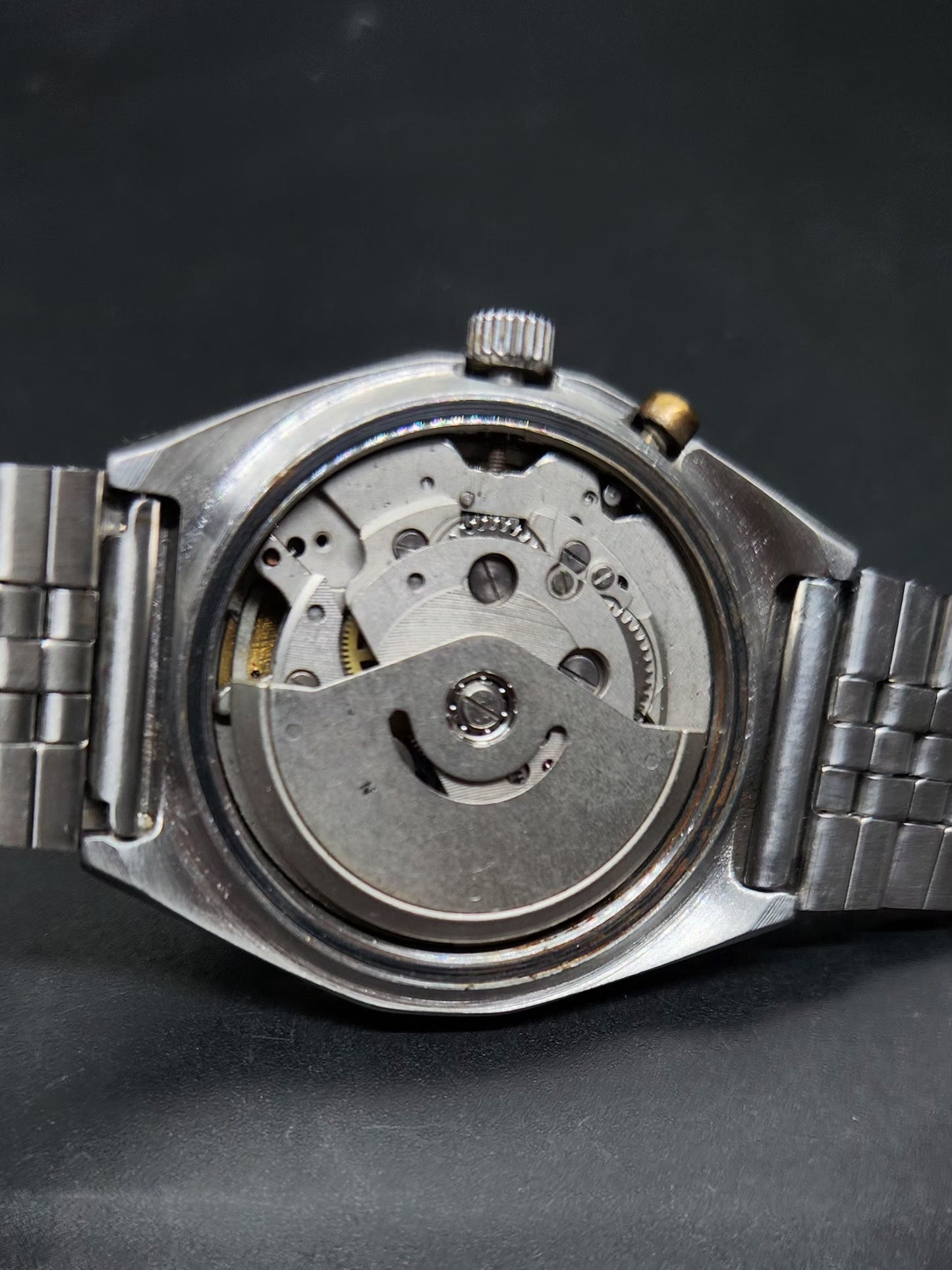 Vintage Ricoh R31 Automatic Brown Face New Bracelet 21 Jewels Day-Date Men's Wrist Watch AS07