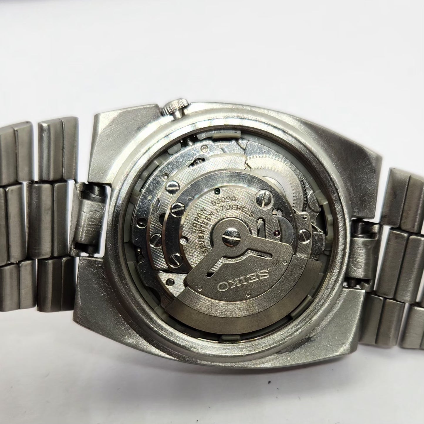 Vintage 1982 Original Seiko 5 Automatic 6309-5510 Blue face 17 Jewels Day-Date Japanese Men's Wrist Watch OG207