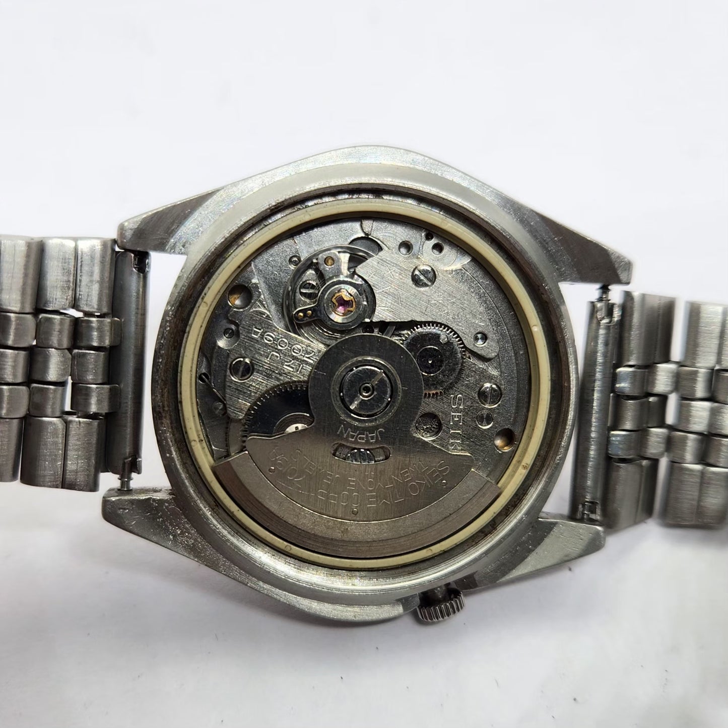 Vintage 1976 Original Seiko 5 Automatic 7009-8040 Gold face 17 Jewels Day-Date Japanese Men's Wrist Watch OG213