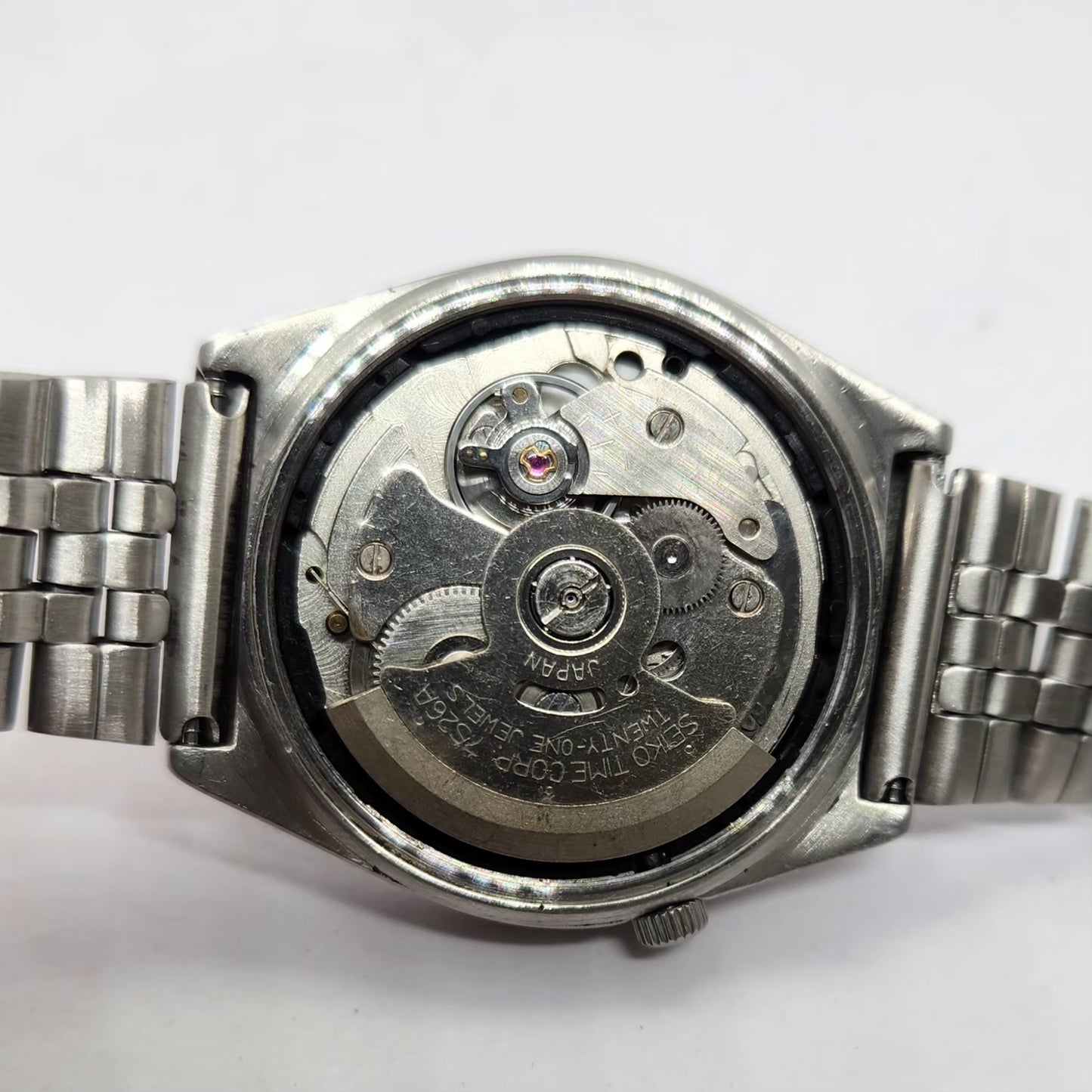 Vintage 1981 Original Seiko 5 Automatic 7S26-0290 Black face 21 Jewels Day-Date Japanese Men's Wrist Watch OG215