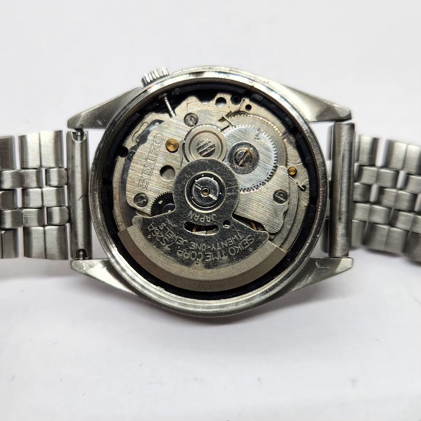 Vintage 1999 Original Seiko 5 Automatic 7s26-8000 Black face 21 Jewels Day-Date Japanese Men's Wrist Watch OG228