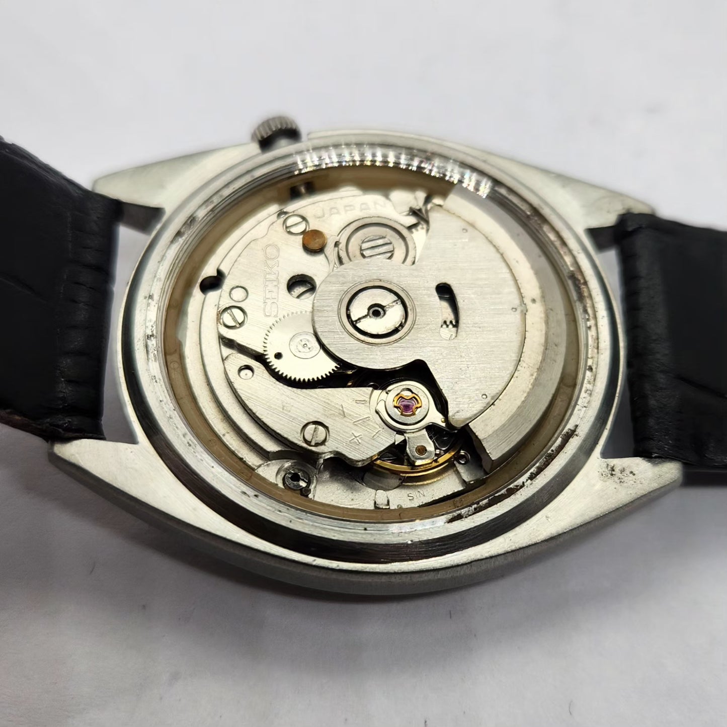 Vintage 1976 Original Seiko 5 Automatic 6309-8840 Black face 17 Jewels Day-Date Japanese Men's Wrist Watch OG231