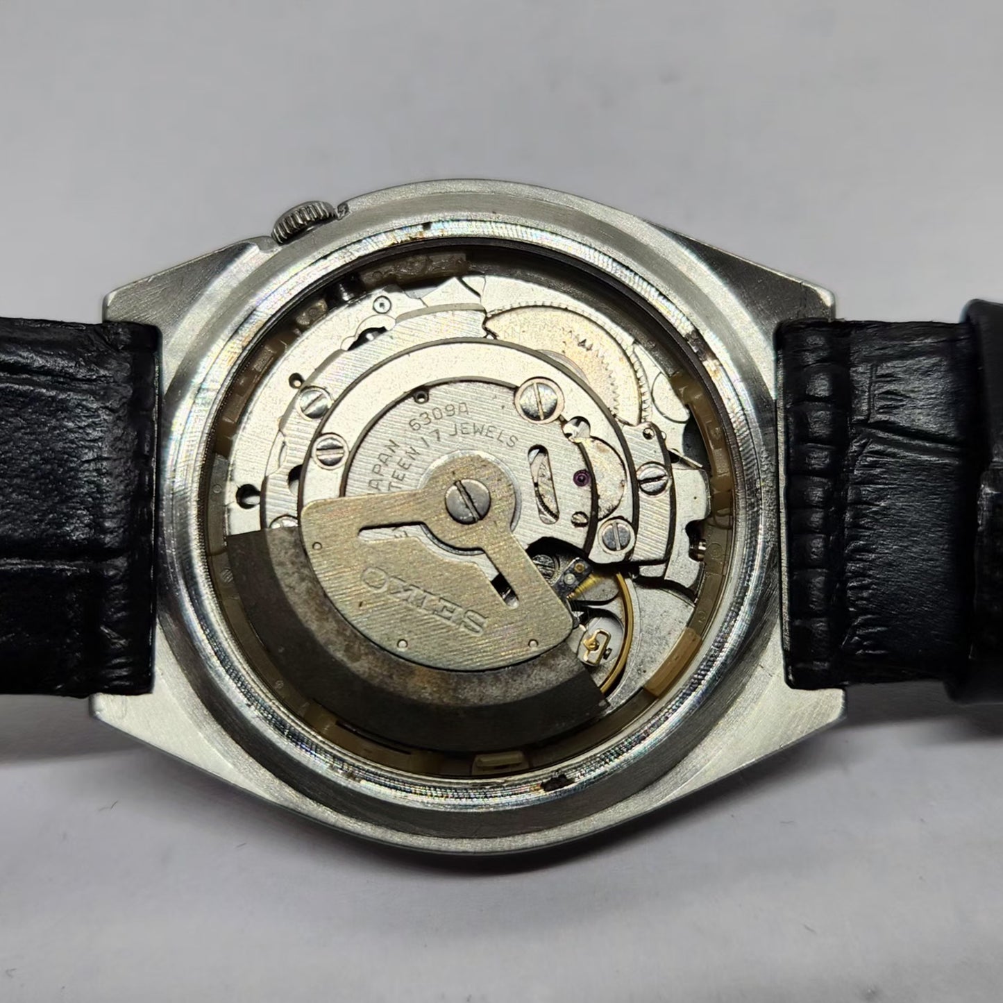 Vintage 1983 Original Seiko 5 Automatic 6309-8840 Blue face 17 Jewels Day-Date Japanese Men's Wrist Watch OG232