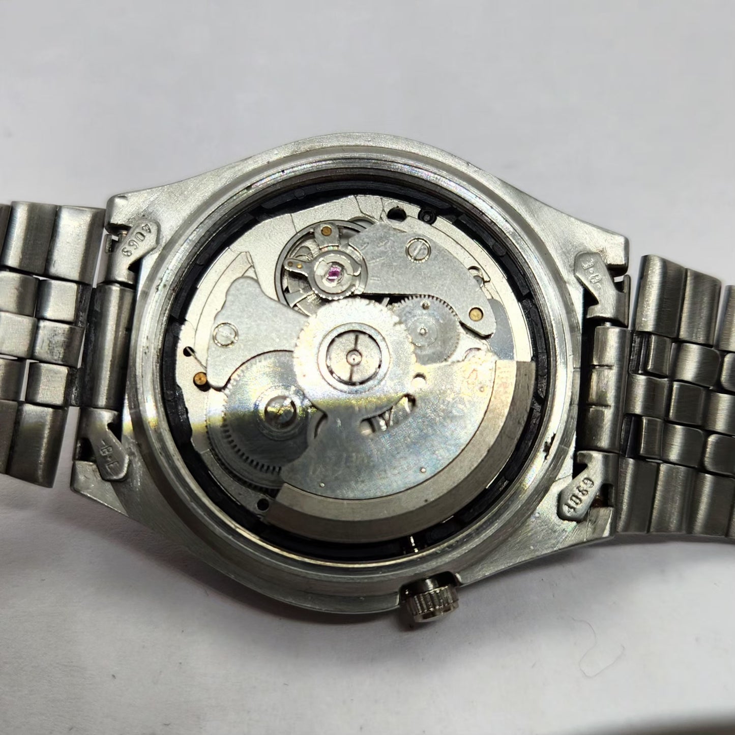 Vintage 1997 Original Seiko 5 Automatic 7S26-3180 Black face 21 Jewels Day-Date Japanese Men's Wrist Watch OG259