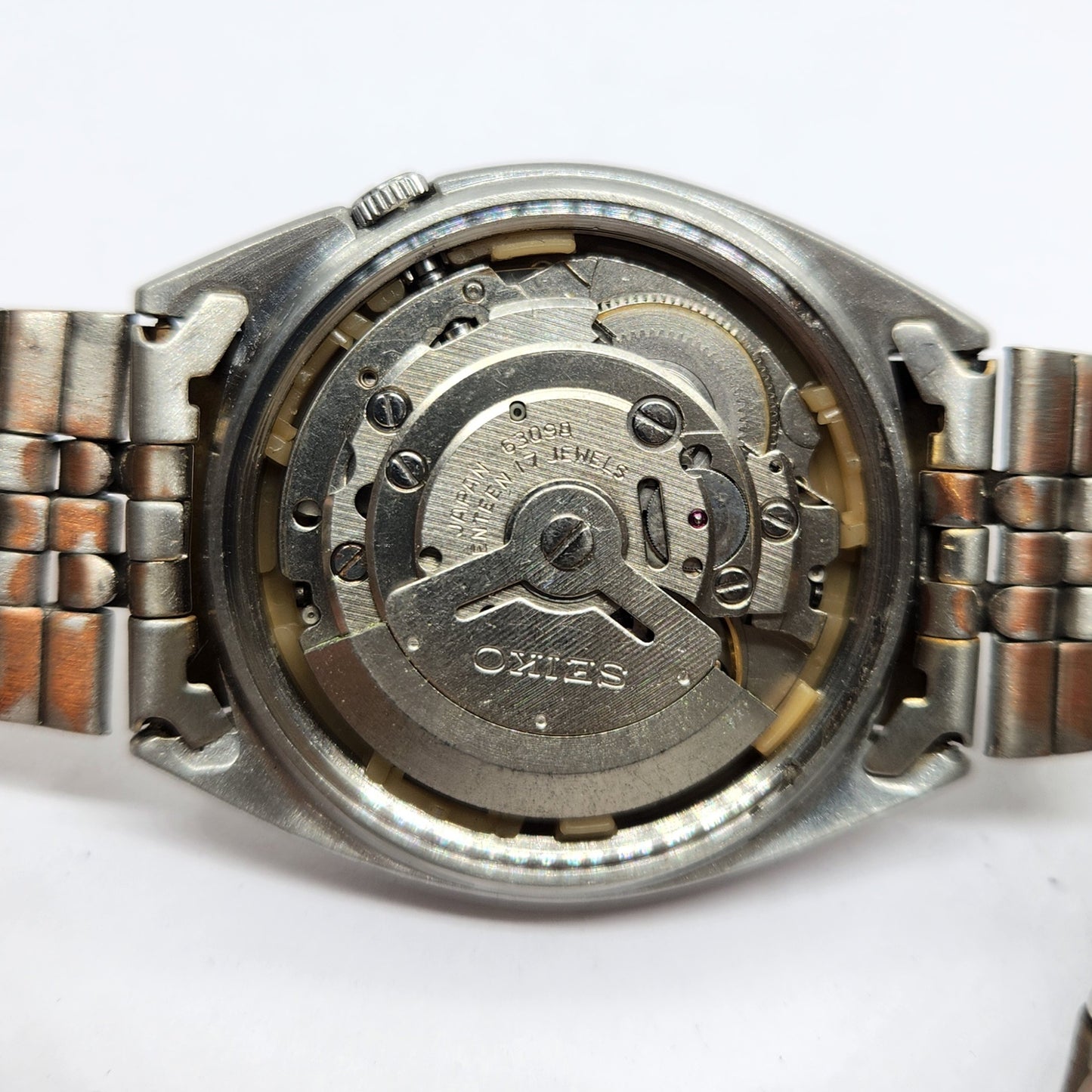 Vintage 1976 Original Seiko 5 Automatic 6309-8840 Grey face 17 Jewels Day-Date Japanese Men's Wrist Watch OG298
