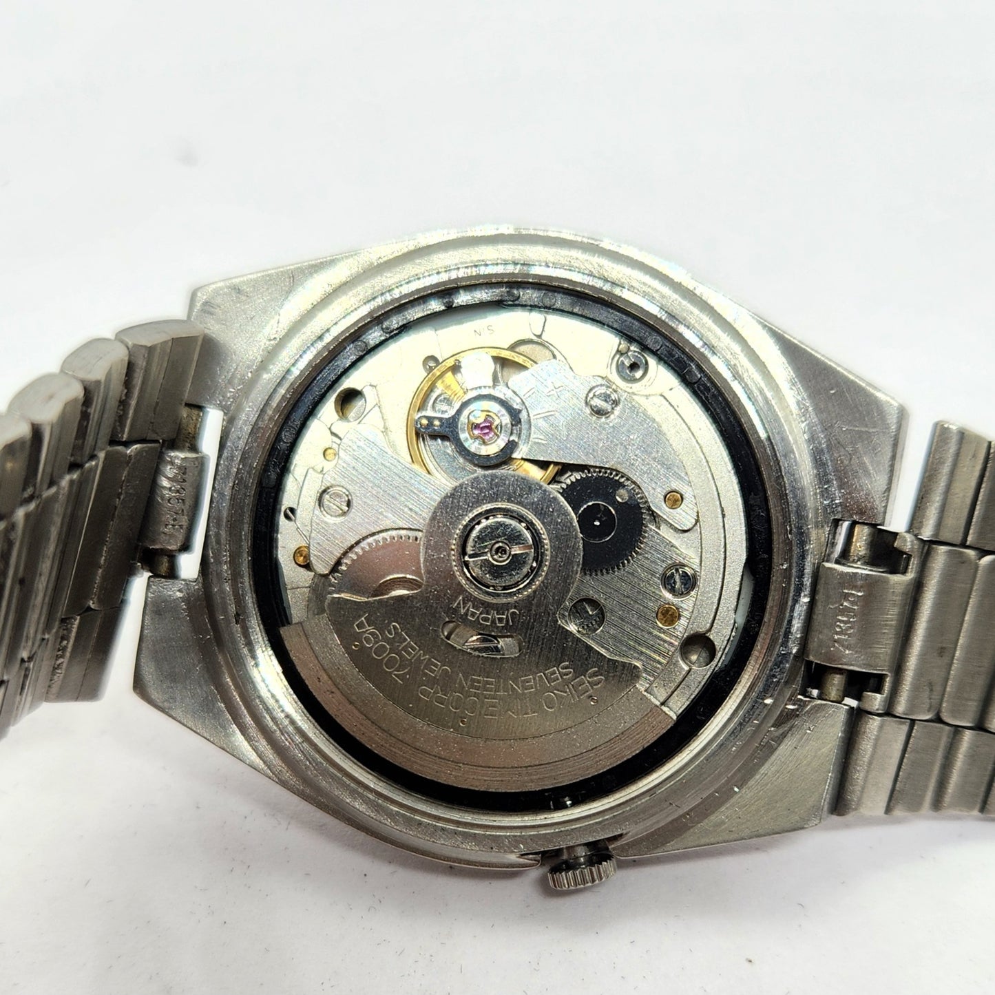 Vintage 1979 Original Seiko 5 Automatic 7009-3130 Grey Face 17 Jewels Day-Date Japanese Men's Wrist Watch OG302