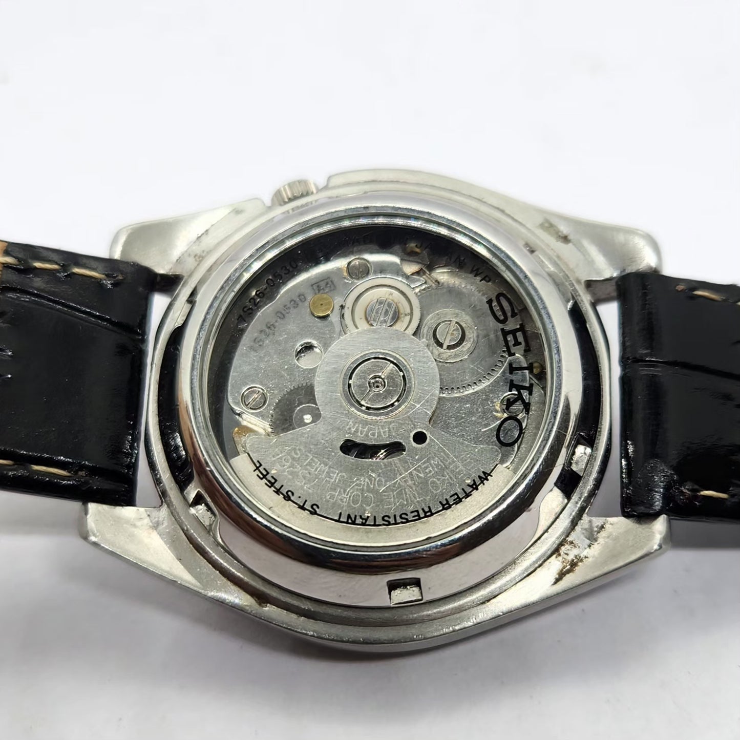 Vintage 2005 Original Seiko 5 Sports Automatic 7s26-0530 Lume Face 21 Jewels Day-Date Japanese Men's Wrist Watch OG320