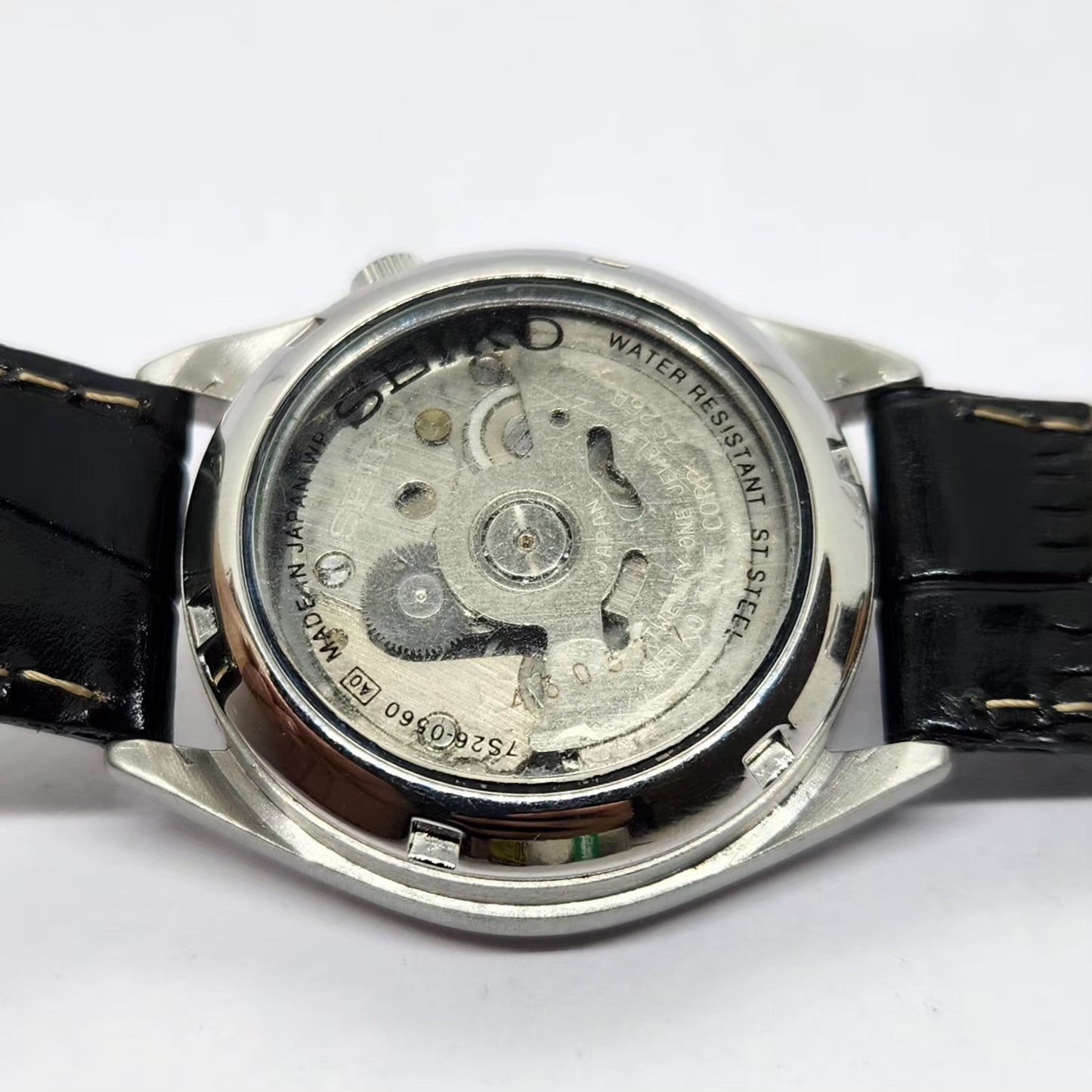 Vintage 1980 Original Seiko 5 Automatic 7S26-0560 White Face 21 Jewels Day-Date Japanese Men's Wrist Watch OG321