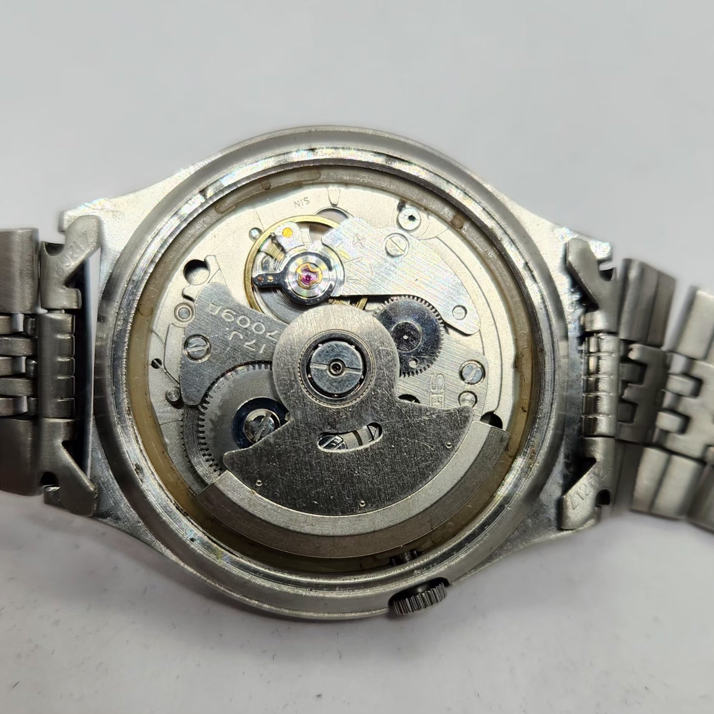 Vintage 1976 Original Seiko 5 Automatic 7009-3050 Black Face 17 Jewels Day-Date Japanese Men's Wrist Watch OG333