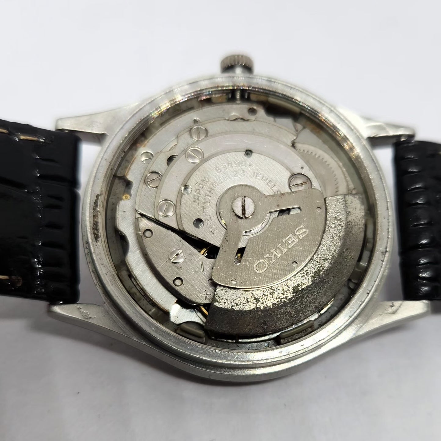 Vintage 1982 Original Seiko 5 Automatic 6349-5030 Silver Face 23 Jewels Day-Date Japanese Men's Wrist Watch OG362