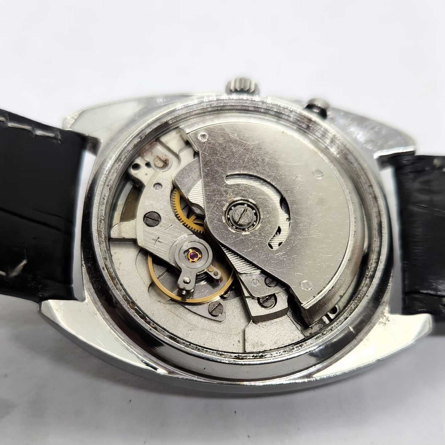 Vintage Ricoh R31 Automatic Red Face New Strap 21 Jewels Day-Date Men's Wrist Watch R23