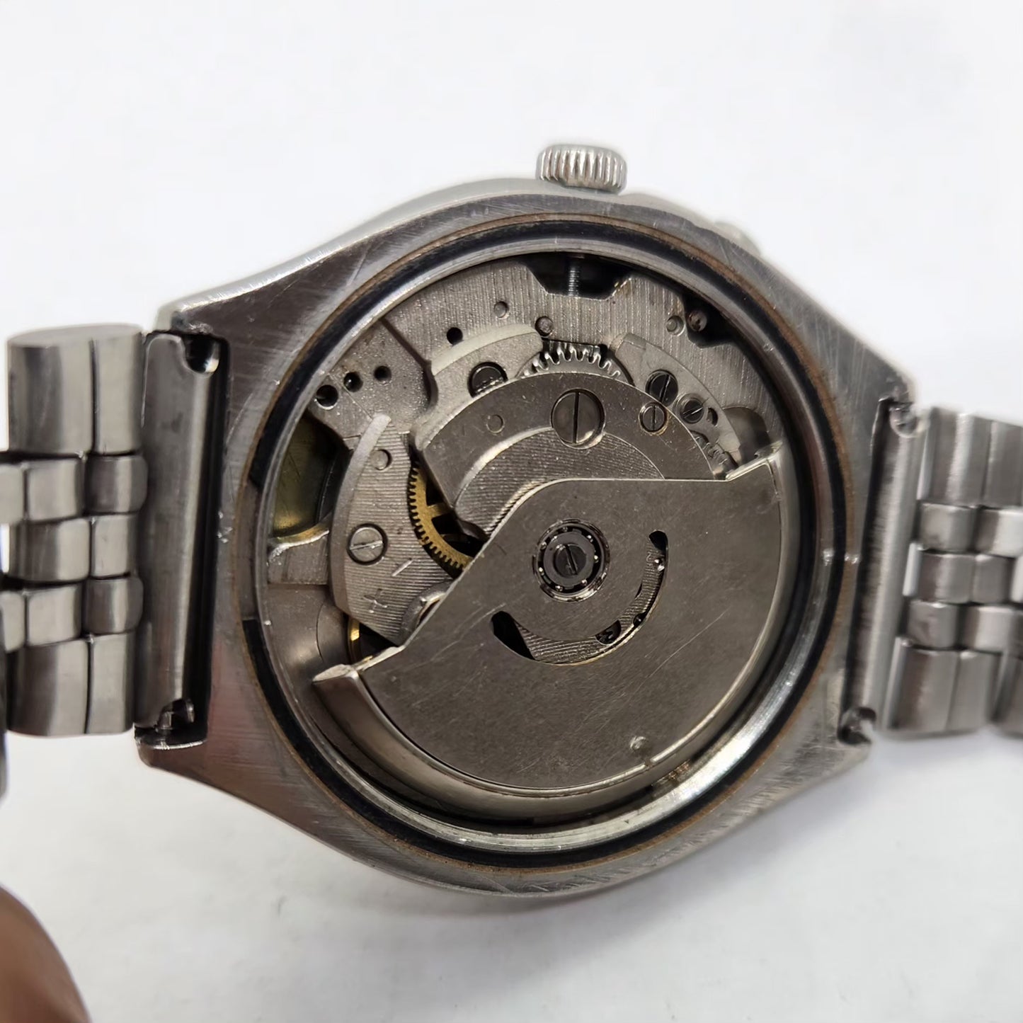 Vintage Ricoh R31 Yellow Face Automatic 21 Jewels Jubliee Bracelet Men's Wrist Watch R33