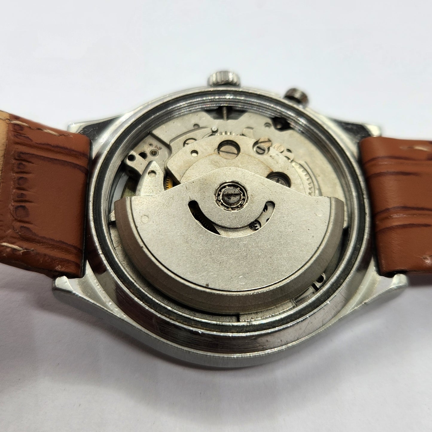 Vintage Ricoh R31 Automatic Yellow Face New Strap 21 Jewels Day-Date Men's Wrist Watch R52