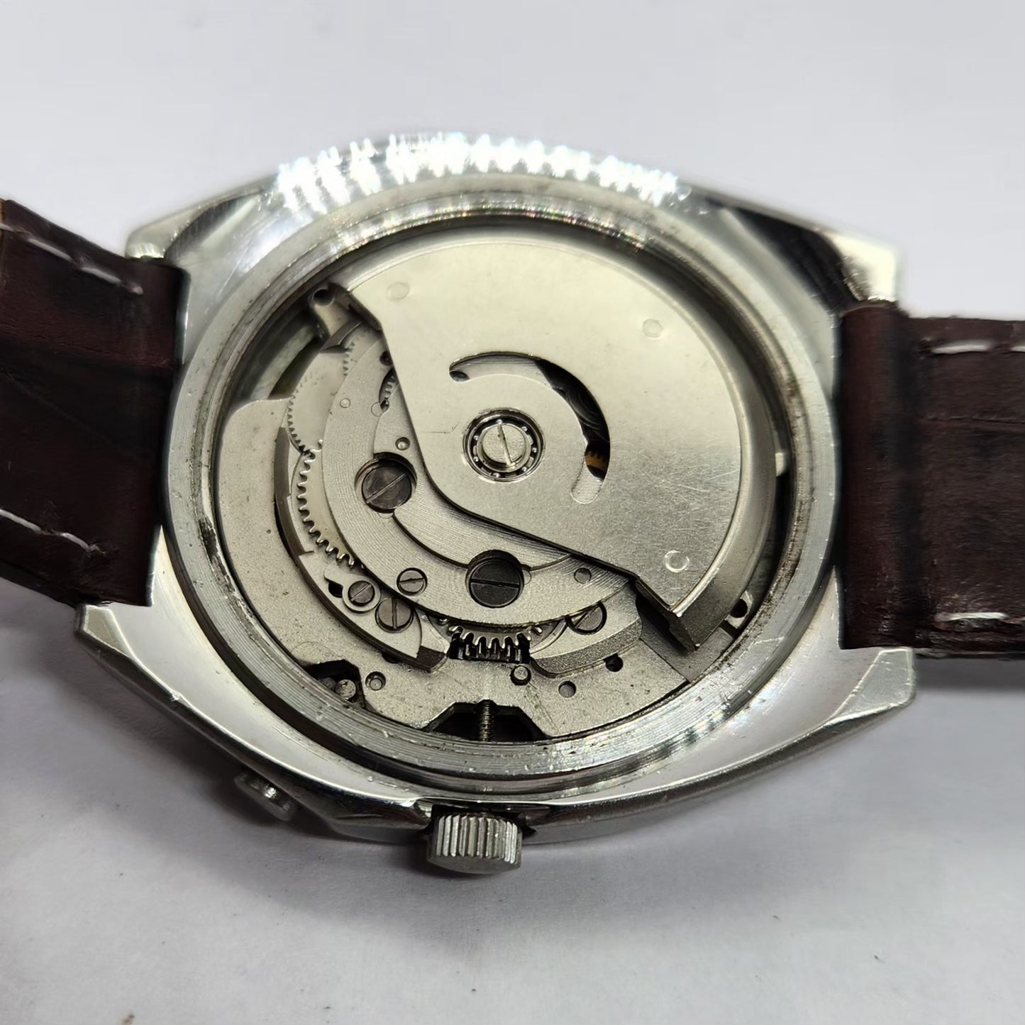 Vintage Ricoh R31 Automatic Blue Face New Strap 21 Jewels Day-Date Men's Wrist Watch R67