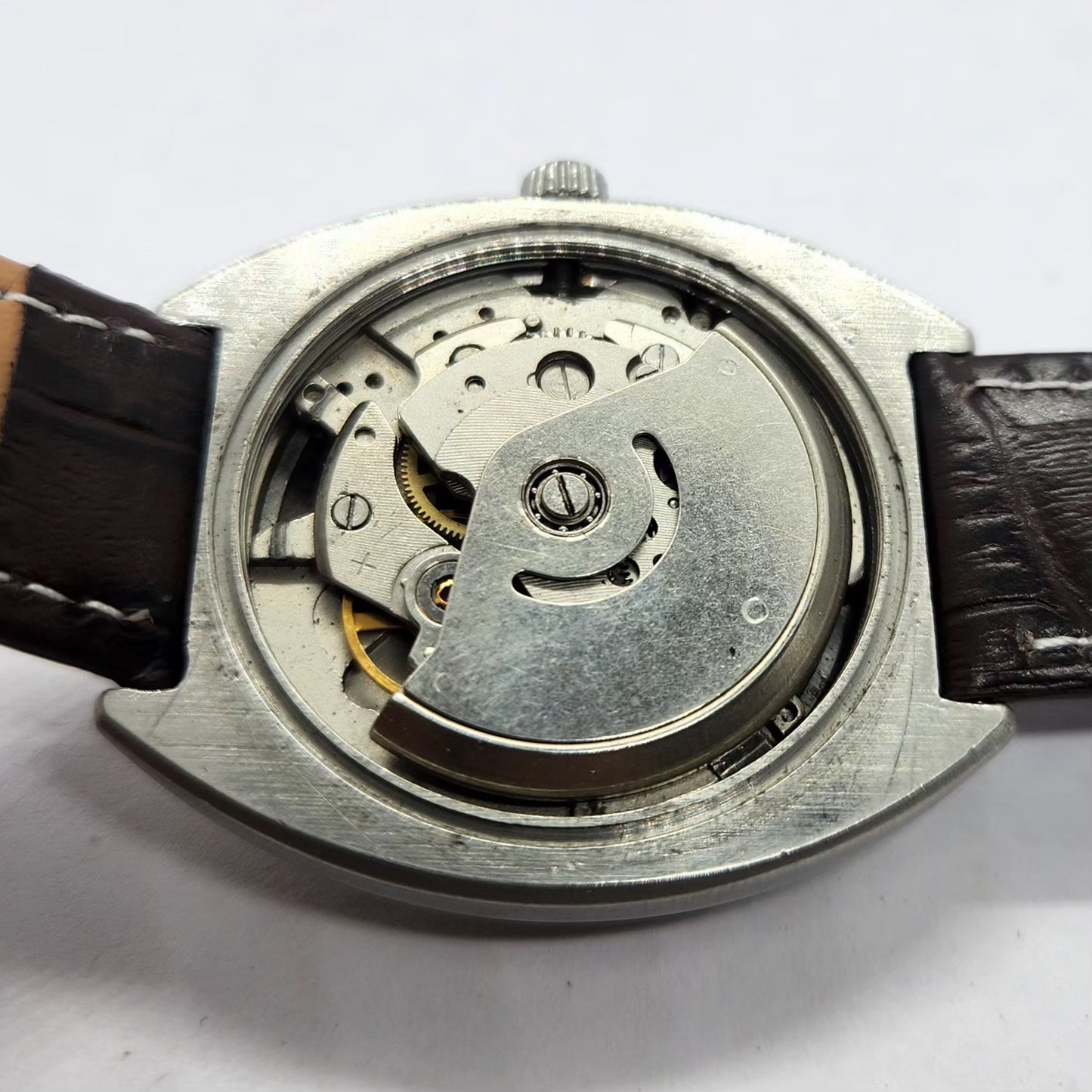 Vintage Ricoh R31 Automatic Blue/White Face New Strap 21 Jewels Day-Date Men's Wrist Watch R87
