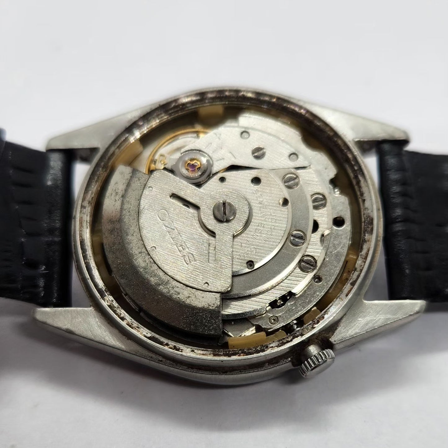 Vintage 1976 Original Seiko 5 Automatic 6309-6020 Black Face 17 Jewels Day-Date Japanese Men's Wrist Watch SA07