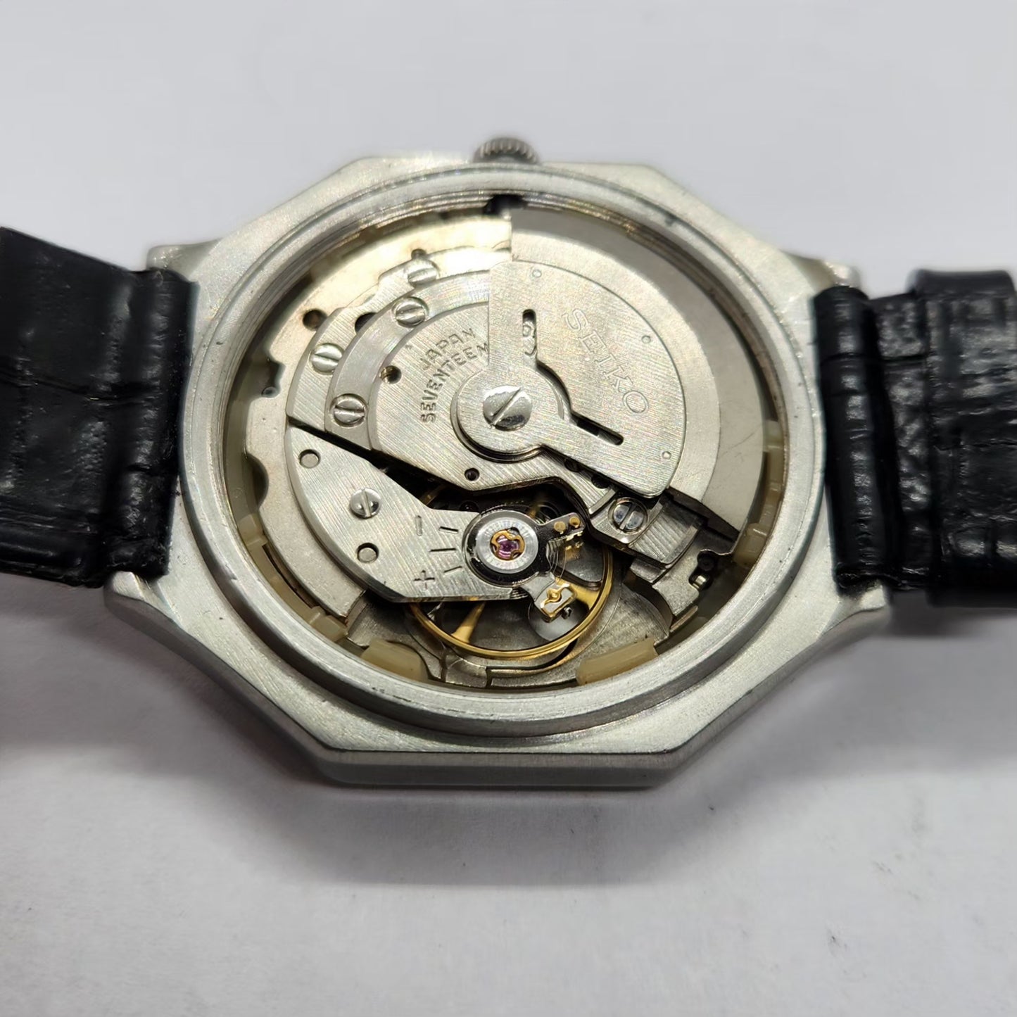 Vintage 1985 Original Seiko 5 Automatic 6309-5230 Black Face 17 Jewels Day-Date Japanese Men's Wrist Watch SA09