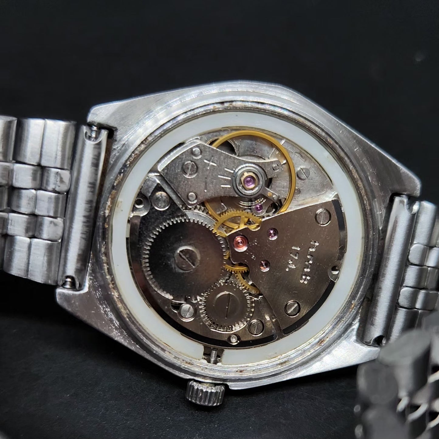 Vintage Original HMT Chetak Hand Winding 17 Jewels Grey Face Men's Wrist Watch HM84