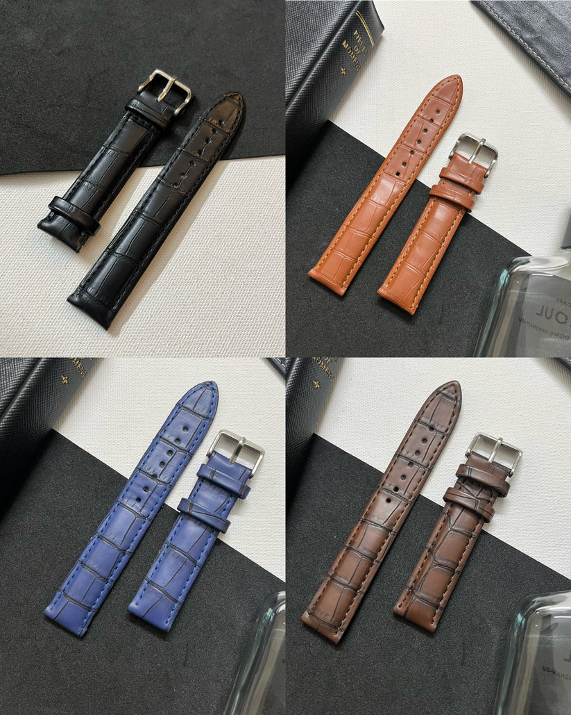 Croc Leather Watch Strap (18mm) for Automatic Mechanical Watches I61