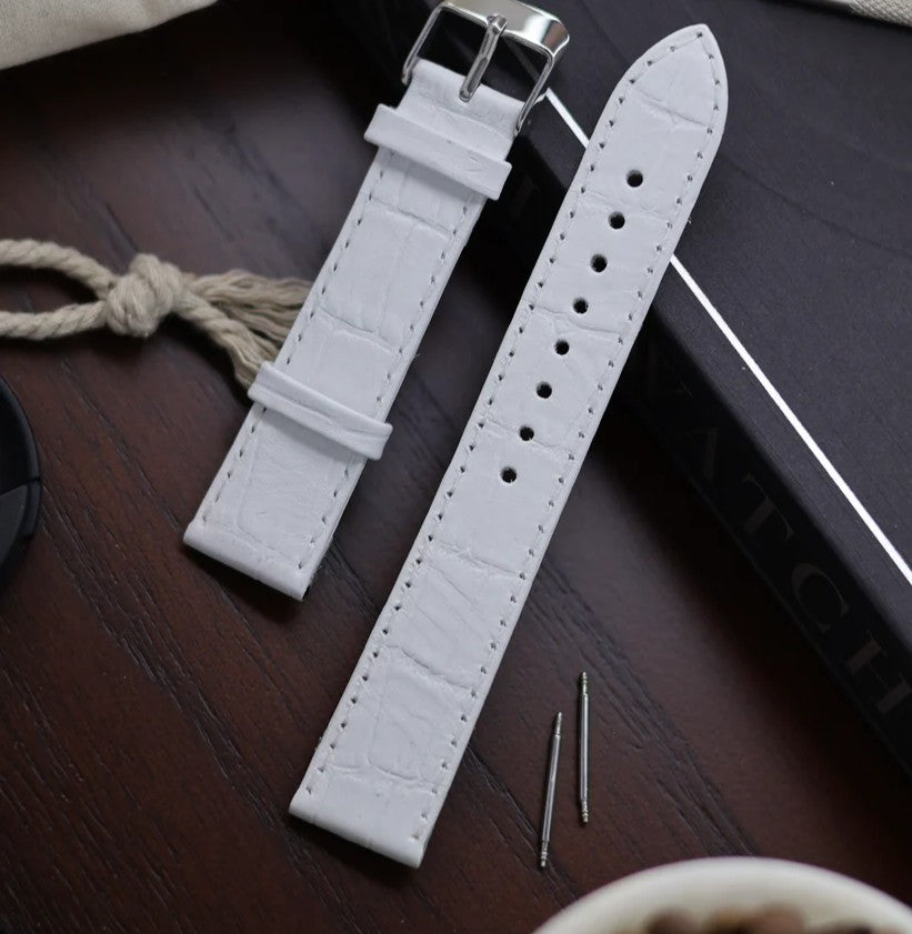 Slim Croco Leather Watch Strap (18mm) For Automatic Mechanical Watches I66