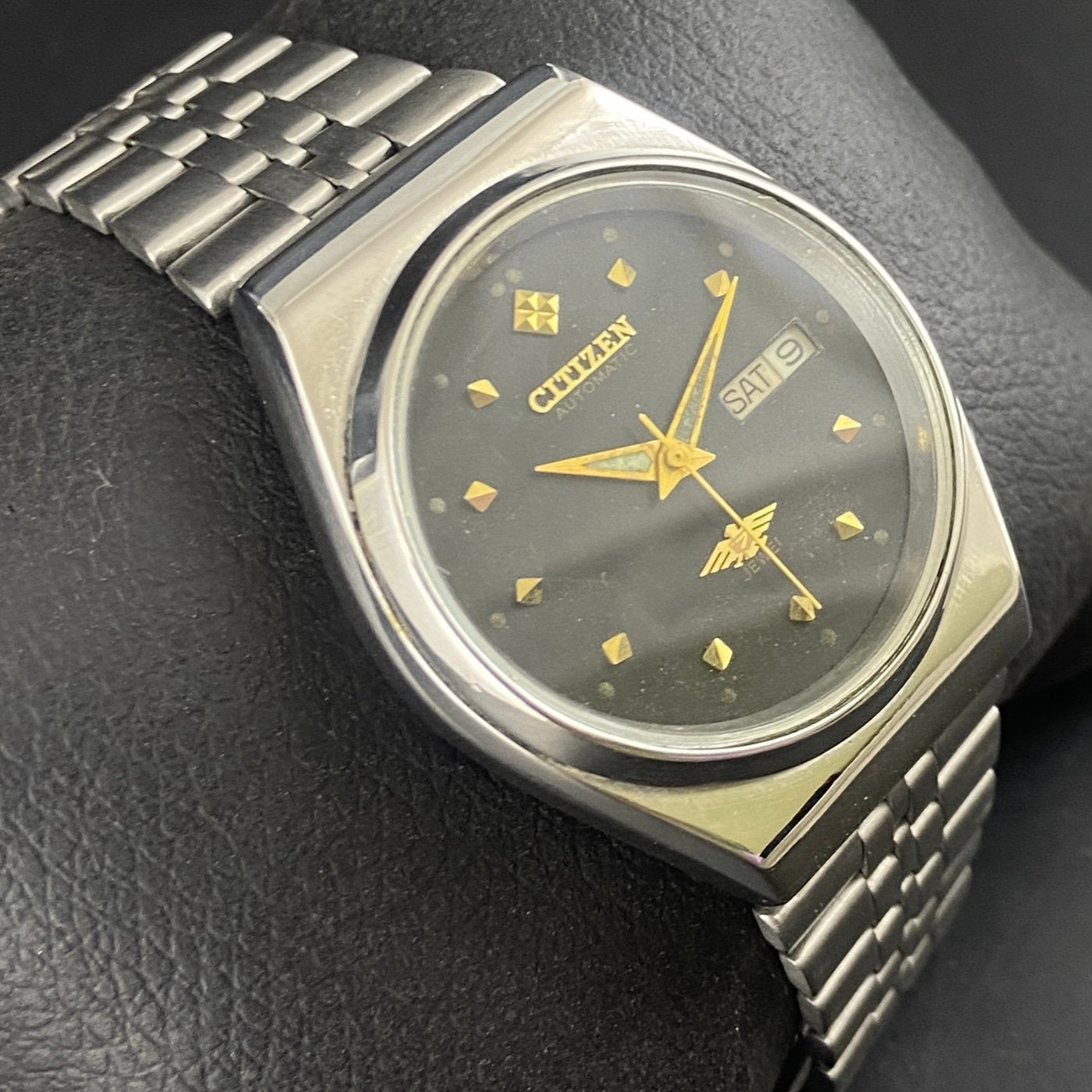 Vintage Original Citizen Black face Cal. 8200 Automatic 21 Jewels Men,s Wrist Watch