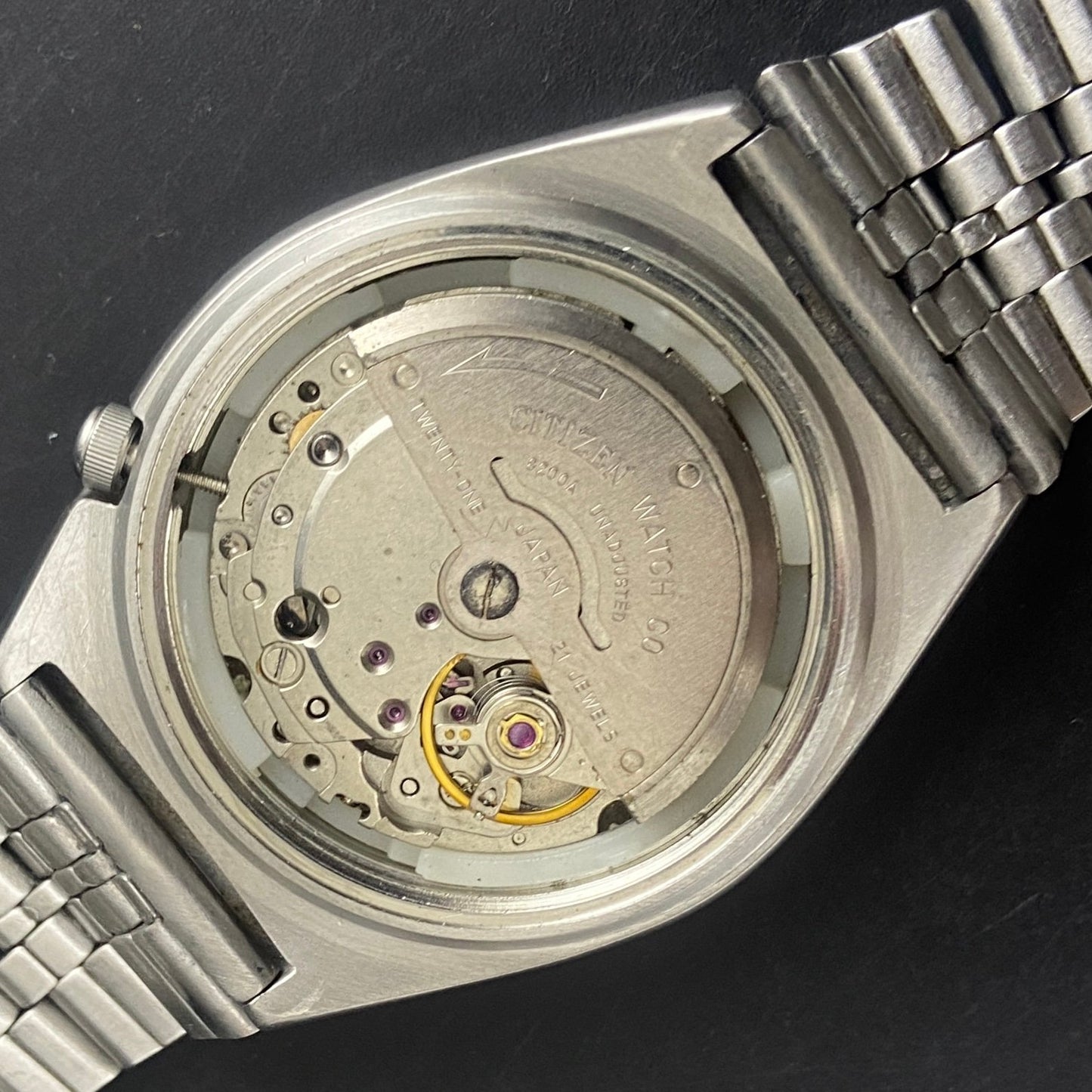 Vintage Original Citizen Black face Cal. 8200 Automatic 21 Jewels Men,s Wrist Watch