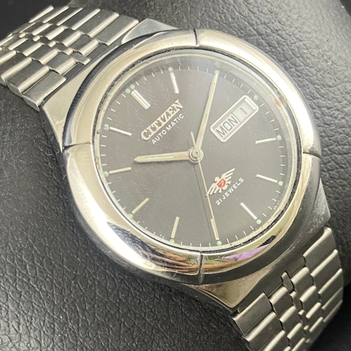 Vintage Original Citizen Black face Cal. 8200 Automatic 21 Jewels Men,s Wrist Watch