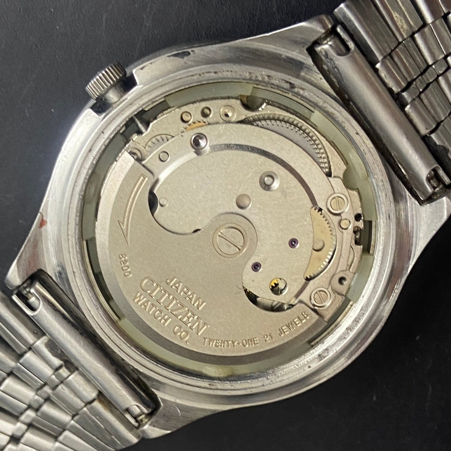 Vintage Original Citizen Black face Cal. 8200 Automatic 21 Jewels Men,s Wrist Watch