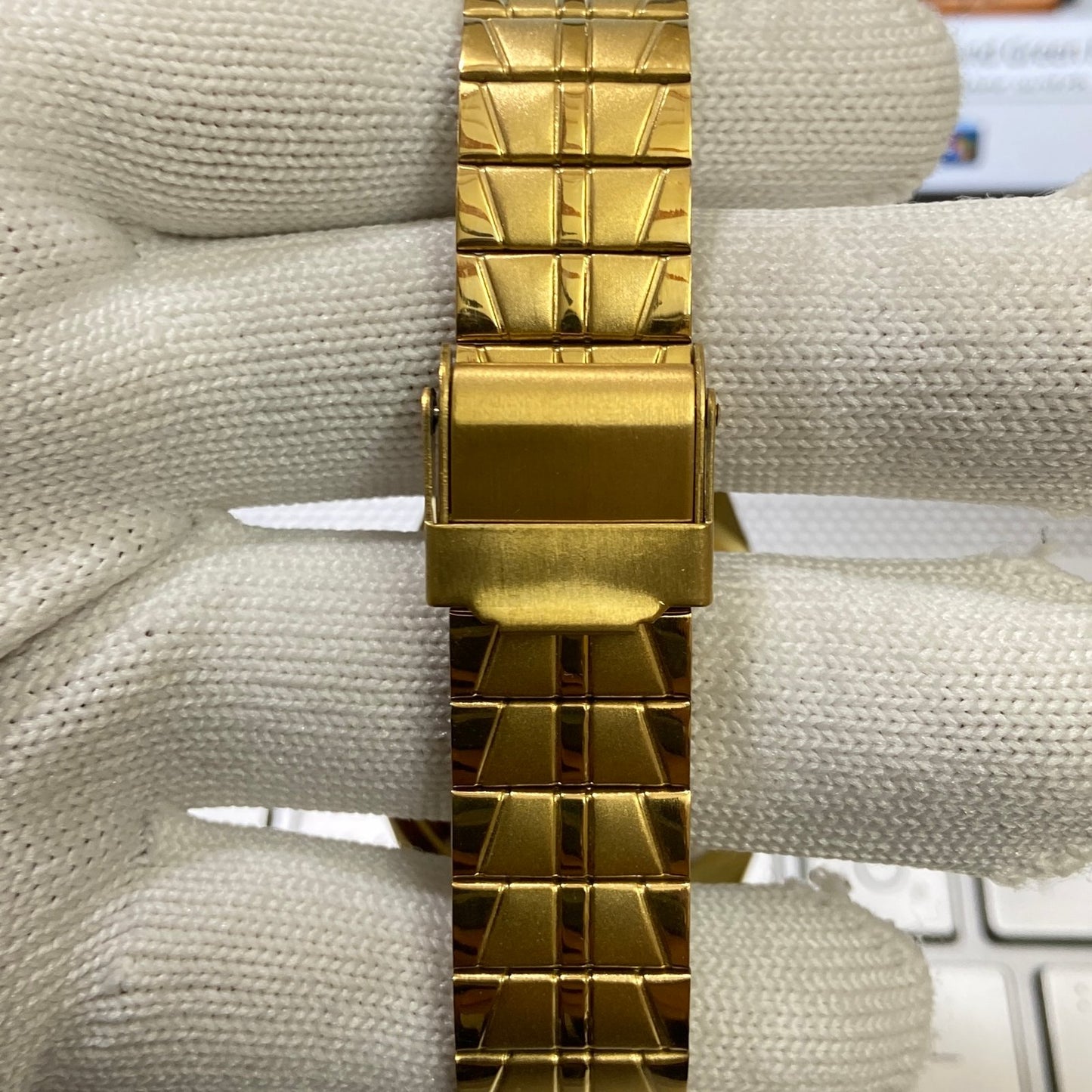 Vintage Seiko 5 Gold Plated Automatic17Jewels Cal. 6309 Golden Face Men's Wrist Watch SC04